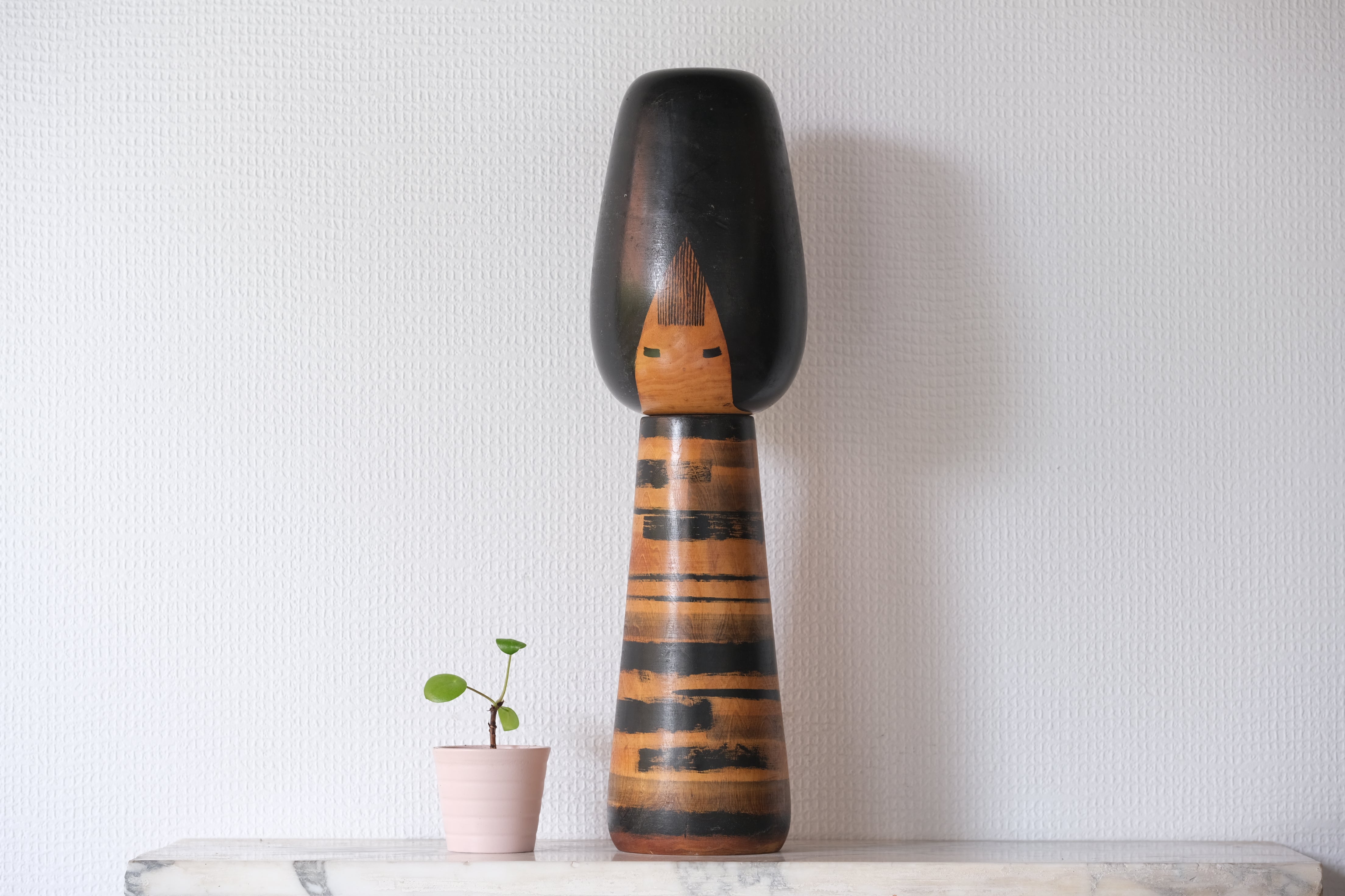 Exclusive Vintage Sosaku Kokeshi by Hideo Ishihara (1925-1999) | 44,5 cm