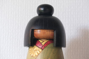 Vintage Gumma Kokeshi By Kazuo Takamizawa 高見沢一夫 (1927-) | Titled: 優雅 - Elegance | 24,5 cm