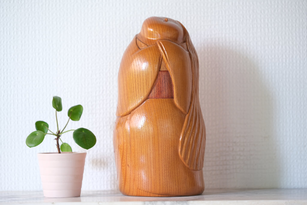 Exclusive Vintage Creative Kokeshi by Miyakawa Yuichi 宮川雄一 (1964 - ) | 23 cm