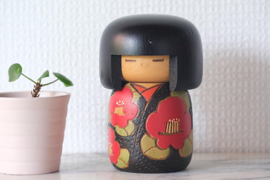 Vintage Gumma Kokeshi By Kazuo Takamizawa 高見沢一夫 (1927-) | 11,5 cm