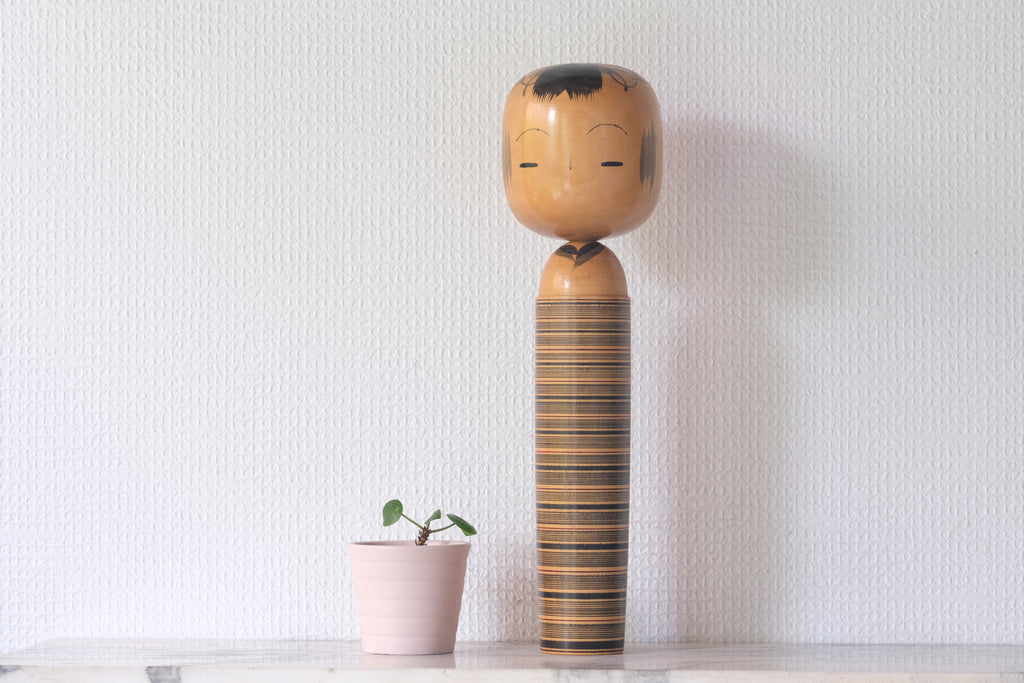 Rare Vintage Creative Kokeshi by Katase Kahei 片瀬快平 (1922-2015) | 32 cm