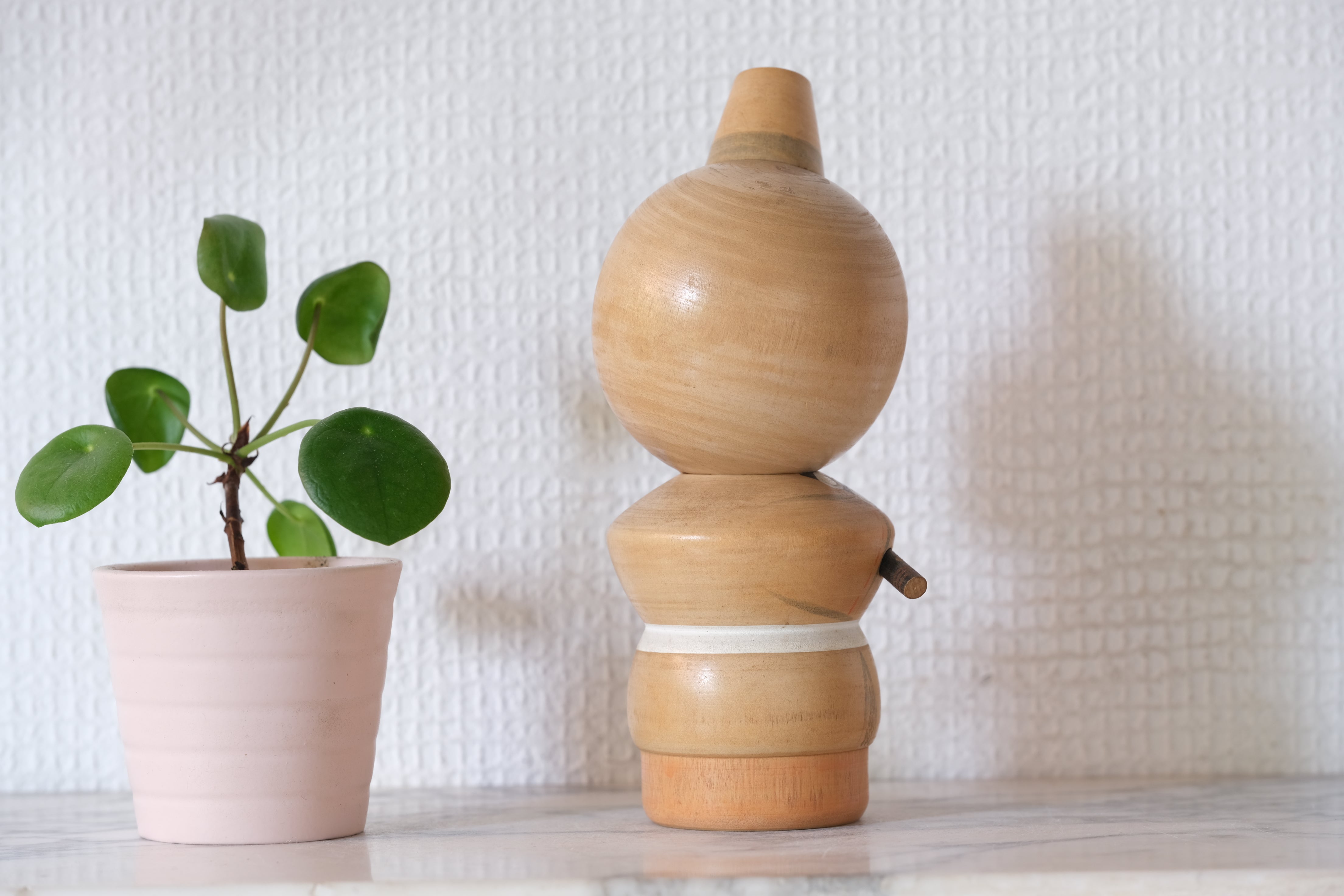 Rare Vintage Kokeshi by Sansaku Sekiguchi (1925-2018) | 'Flutist' | 16,5 cm