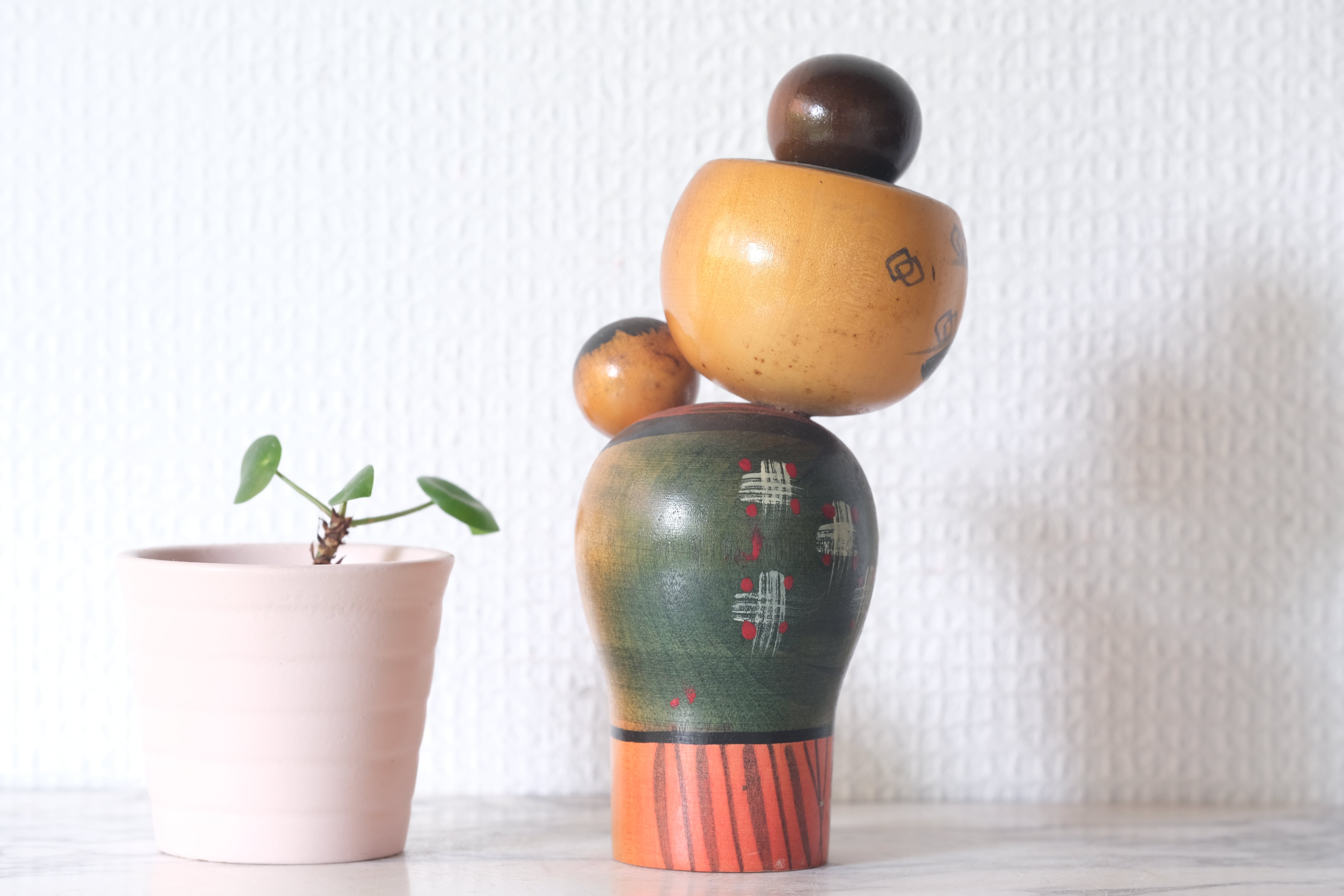 Vintage Creative Kokeshi by Miyashita Hajime (1940-retired) | Oshin - Babysitter | 15,5 cm