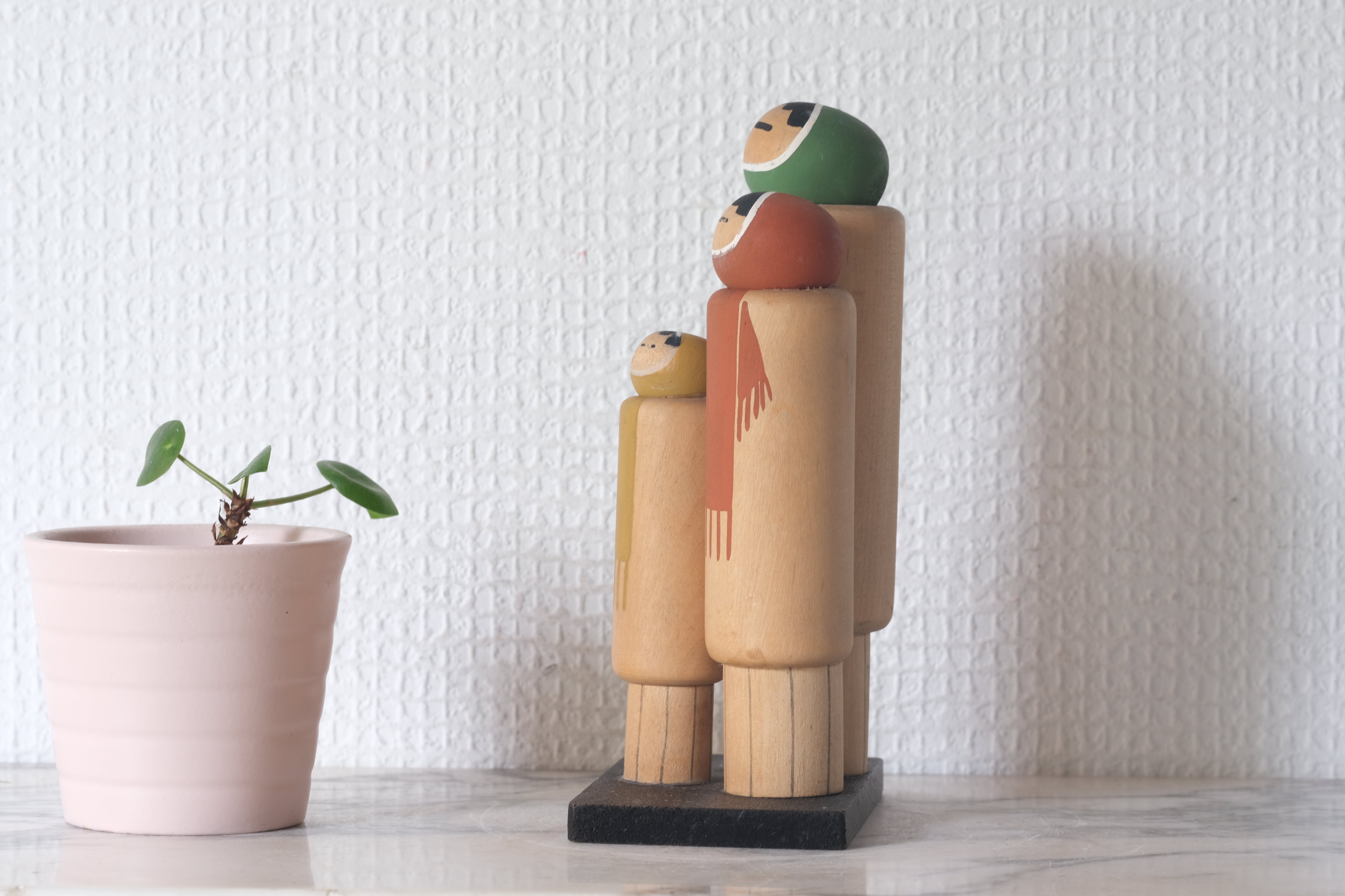 Rare Set of Sosaku Kokeshi By the Awardwinning Shozan Shido (1932-1995) | 15 cm