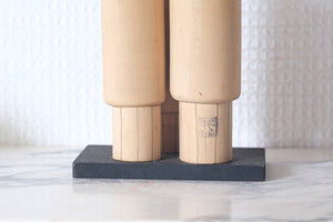 Rare Set of Sosaku Kokeshi By the Awardwinning Shozan Shido (1932-1995) | 15 cm