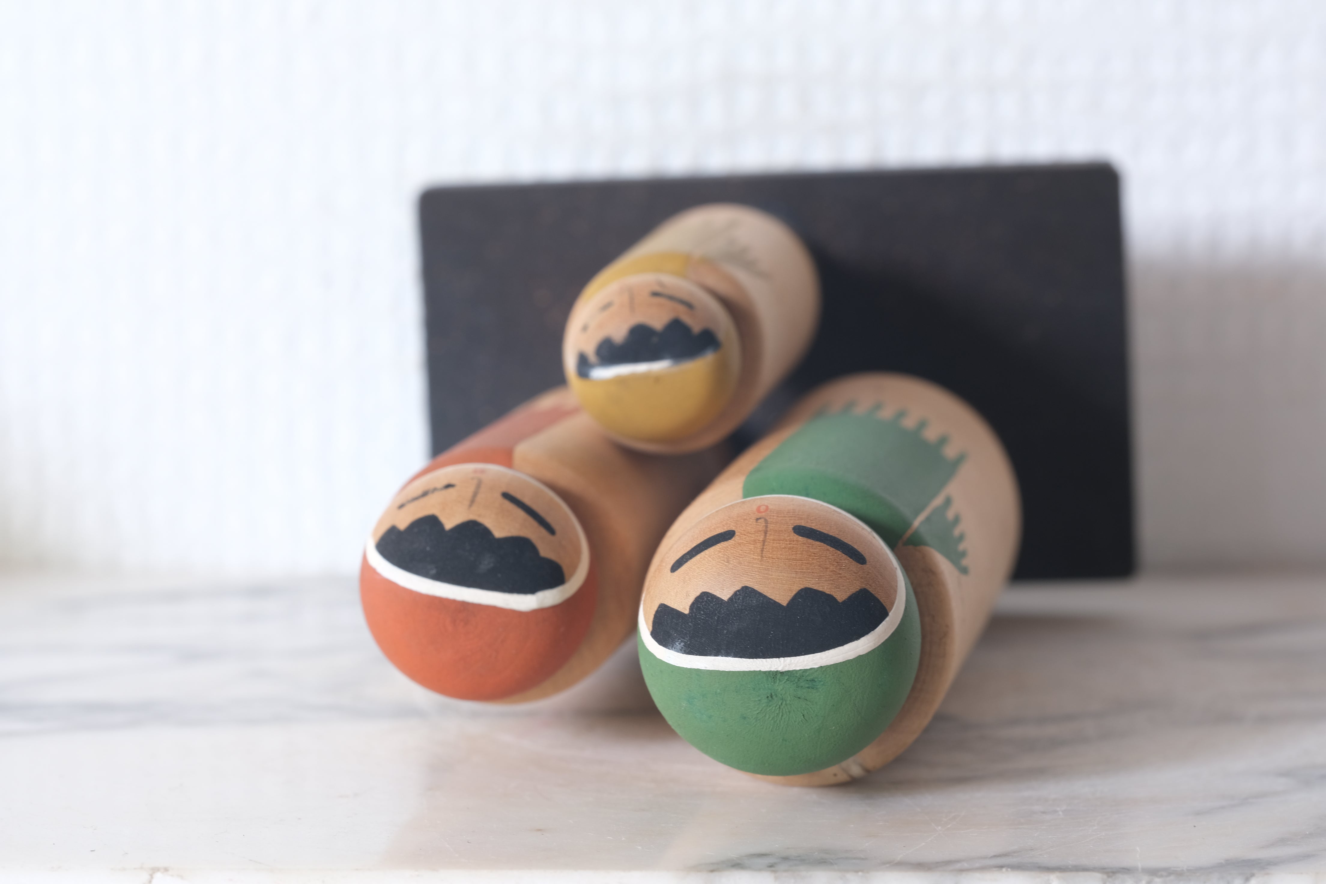 Rare Set of Sosaku Kokeshi By the Awardwinning Shozan Shido (1932-1995) | 15 cm