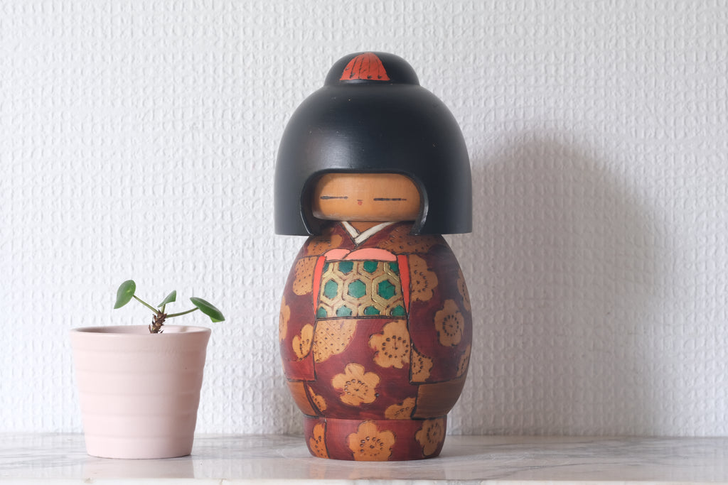 Vintage Gumma Kokeshi | Dated: 1984 | 18,5 cm