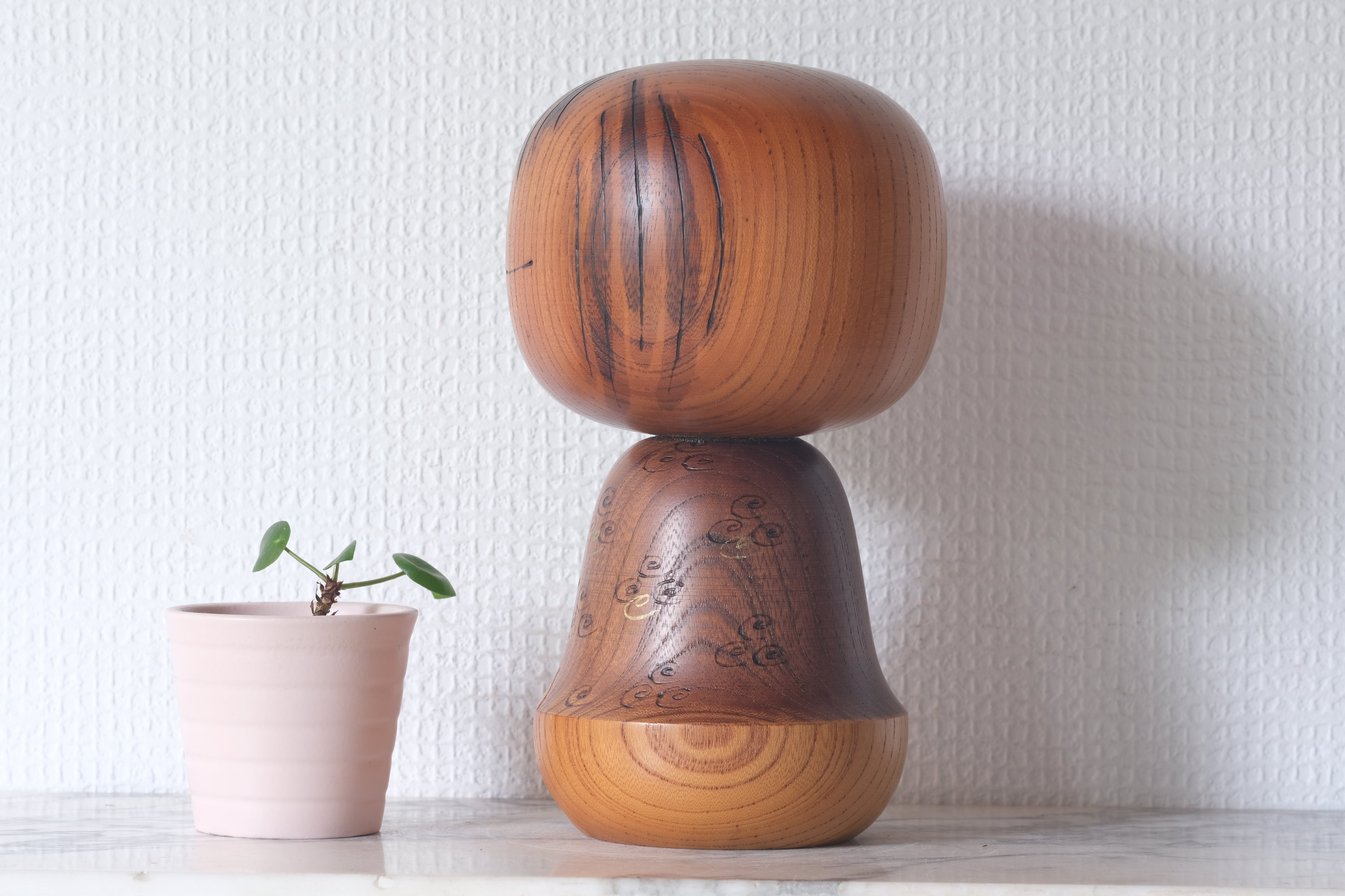 Rare Vintage Creative Kokeshi by Tsujita Ryozo 辻田亮三 (1923-) | 20 cm