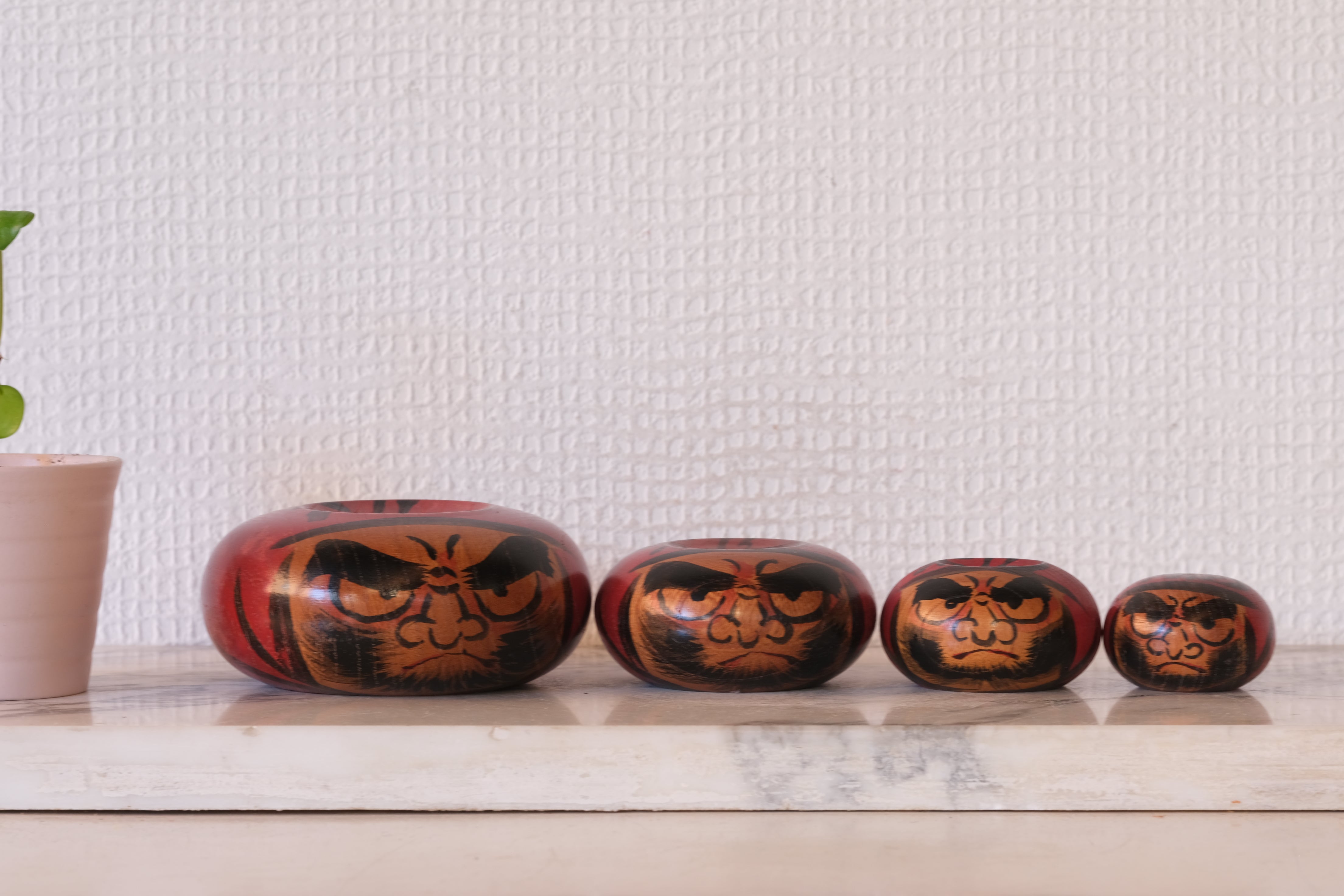 Rare Stacked Vintage Daruma Tower | 14,5 cm