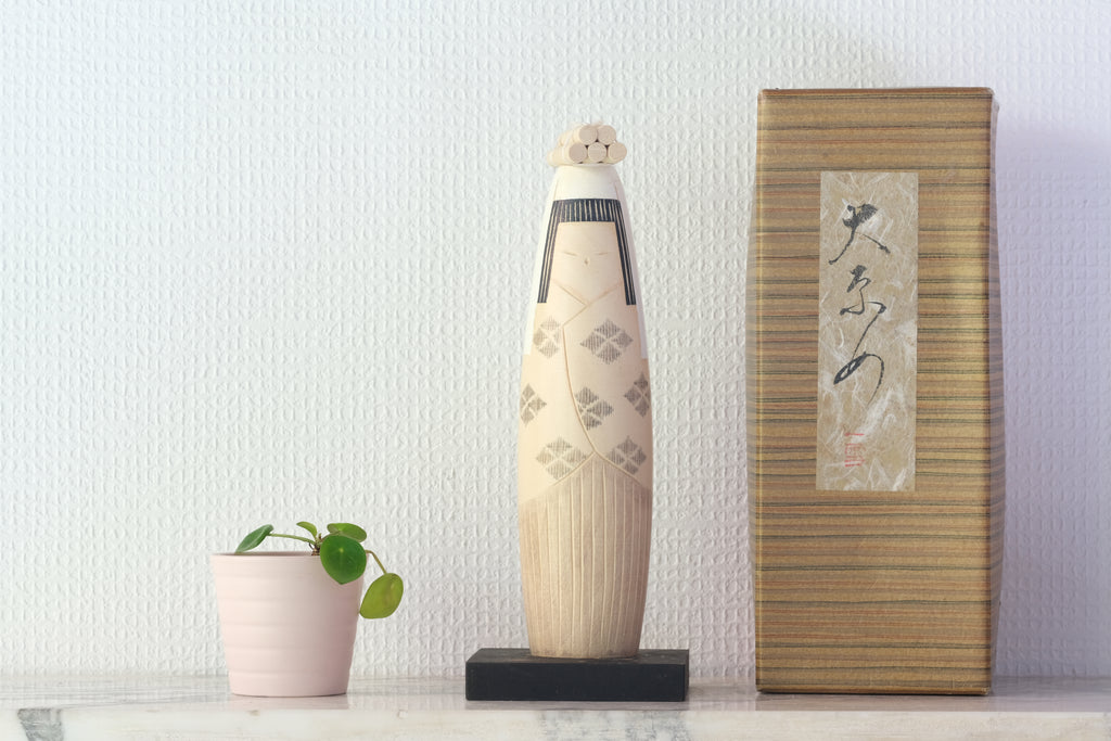 Vintage Creative Kokeshi By Issetsu Kuribayashi (1924-2011) | With Original Box | 24,5 cm