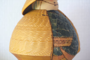 Exclusive Vintage Sosaku Kokeshi by Sansaku Sekiguchi 関口 三作 (1925-2018) | Titled: 'Ikusanga - Going to the mountains'| 15 cm