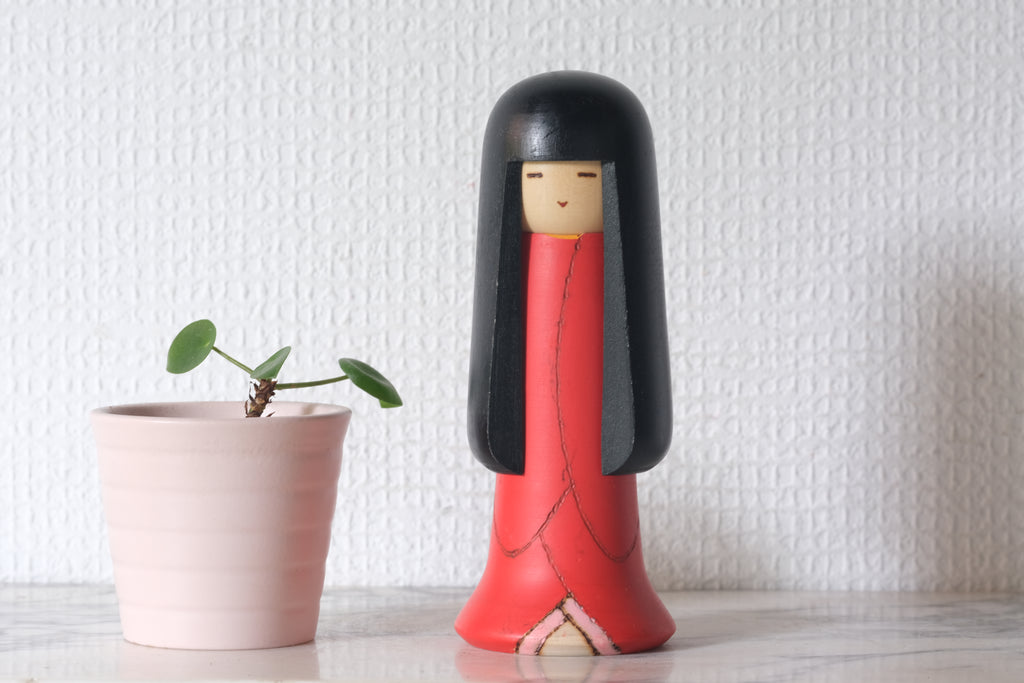 Vintage Creative Kokeshi by Sansaku Sekiguchi (1925-2018) | 14,5 cm