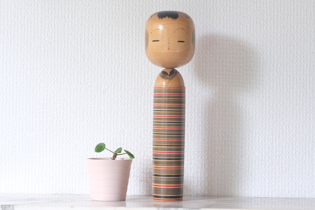 Rare Vintage Creative Kokeshi by Katase Kahei 片瀬快平 (1922-2015) | 27 cm