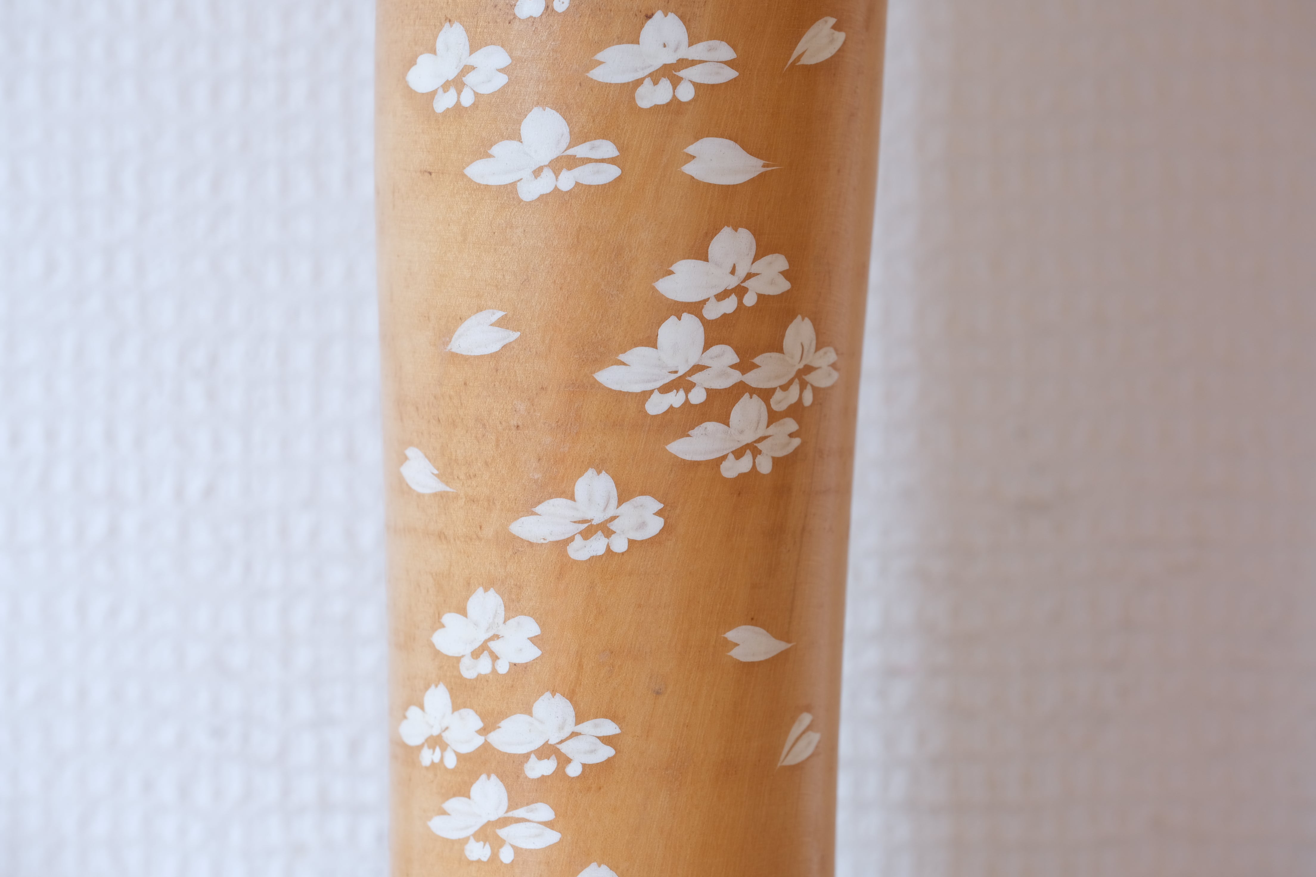 Vintage Creative Kokeshi by Miyajima Muhitsu (1929-) | Titled: 'Hanagokoro - Flower Heart' | 28,5 cm