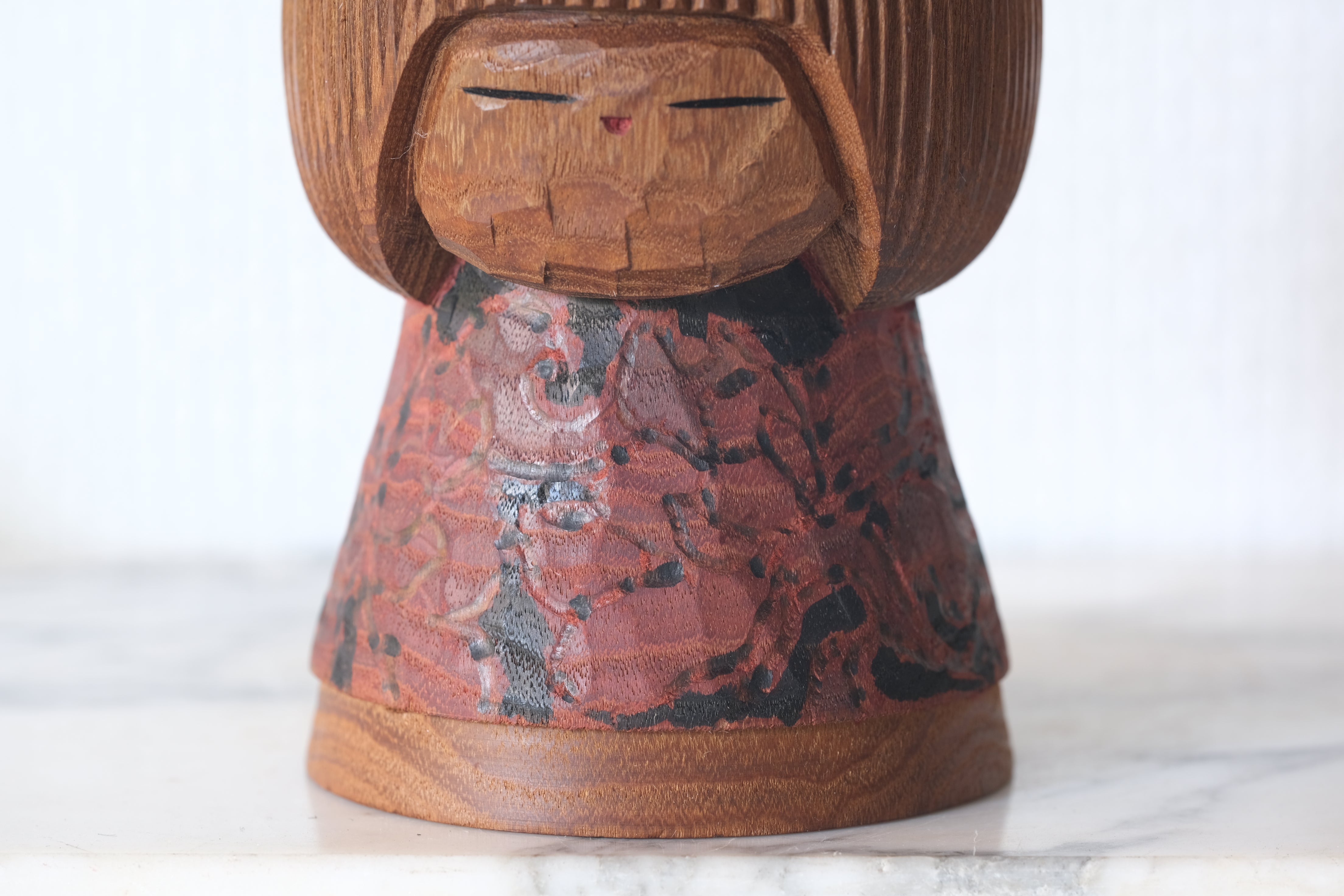 Exclusive Vintage Creative Kokeshi By Issetsu Kuribayashi (1924-2011) | With Original Box | 12 cm