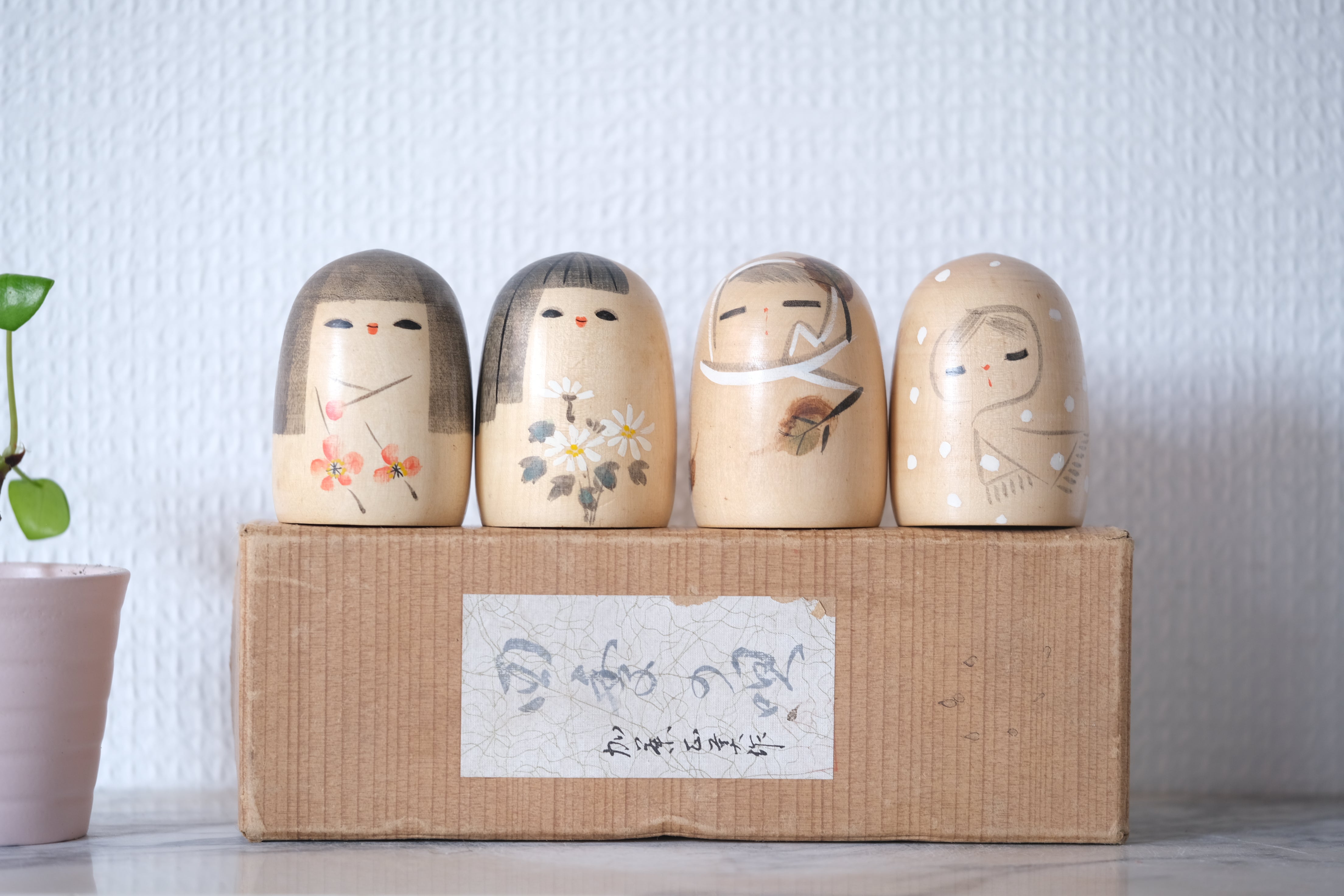 Four Season Vintage Kokeshi | With Original Box | 6 cm