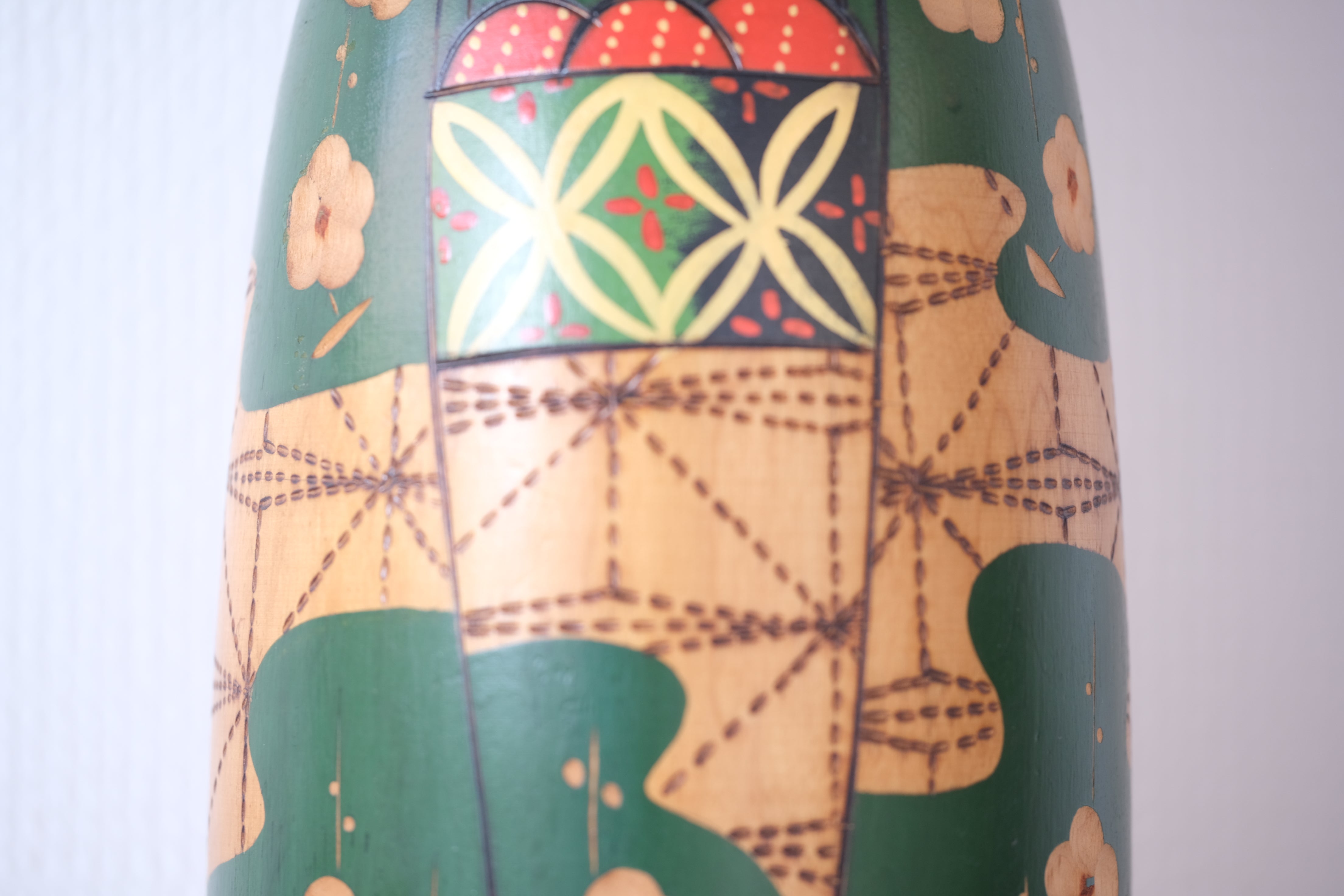 Exclusive Large Vintage Gumma Kokeshi By Kazuo Takamizawa /高見沢一夫 (1927 - ) | 38,5 cm