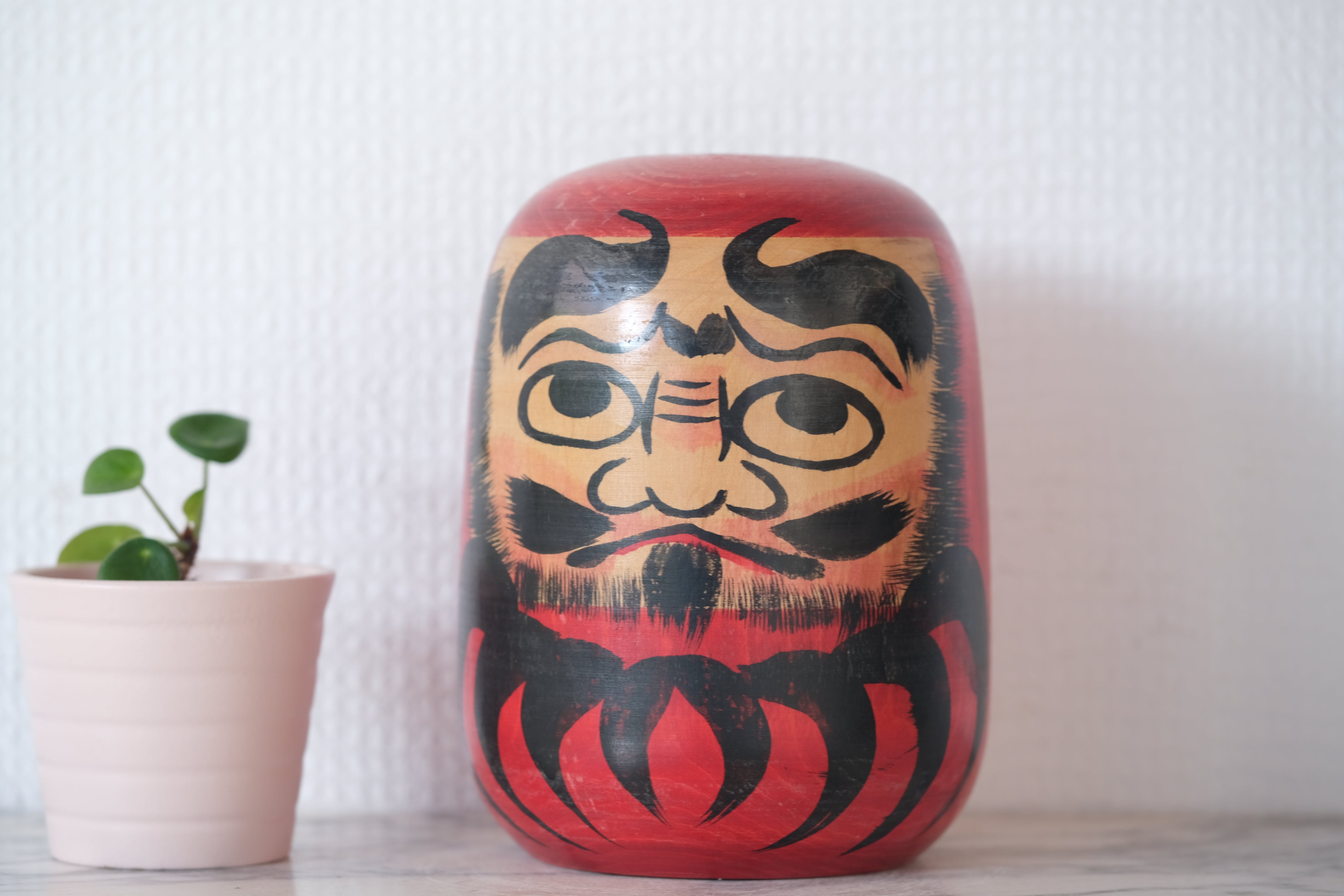 Rare Vintage Daruma | Dated: 1981 | 14 cm