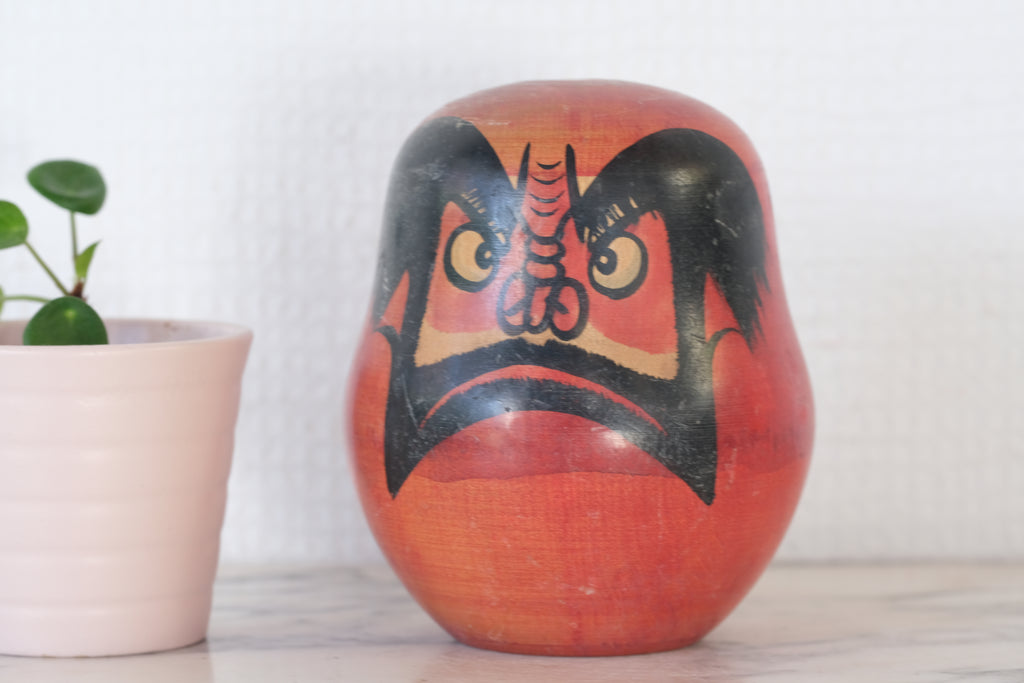 Rare Vintage Daruma | Dated: 1981 | 10 cm