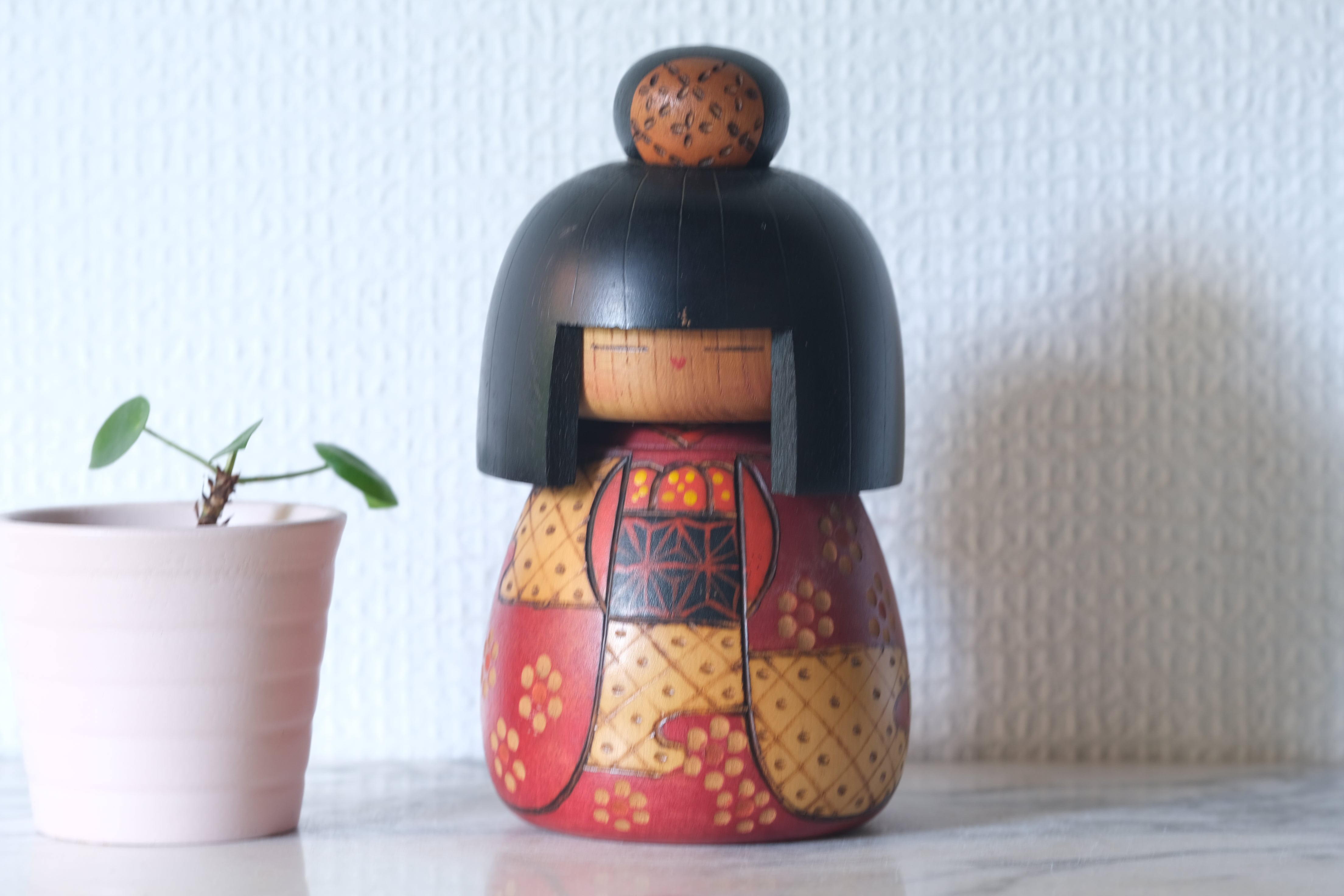 Rare Vintage Gumma Kokeshi By Kazuo Takamizawa 高見沢一夫 (1927-) | 14,5 cm