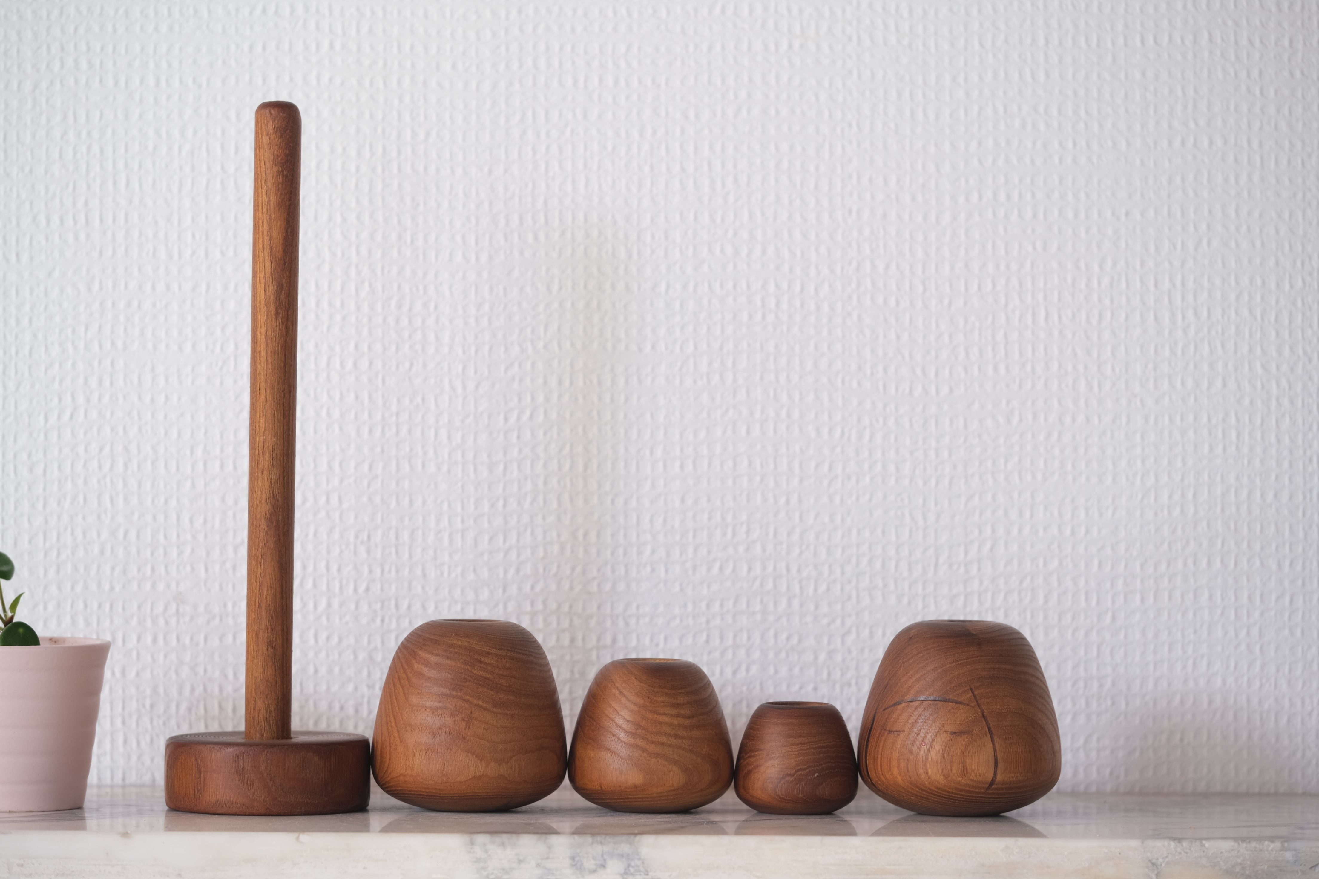 Exclusive Vintage Creative Kokeshi By Takeda Masashi 武田 まさし (1930-2015) | Modular System | Dated: 1987 | 25,5 cm