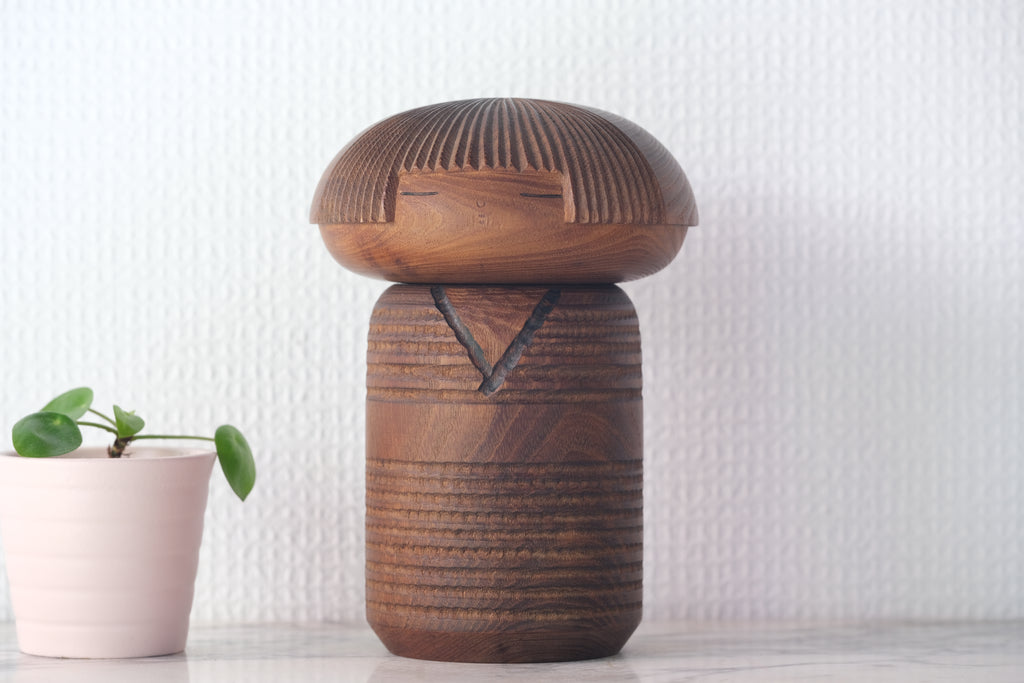 Exclusive Vintage Creative Kokeshi By Kenichi Murakami (1929-) | 16 cm