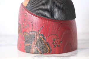 Exclusive Vintage Sosaku Kokeshi by Watanabe Yuji 渡辺雄二 (1951-) | Numbered:  7 out of 50 | 10 cm