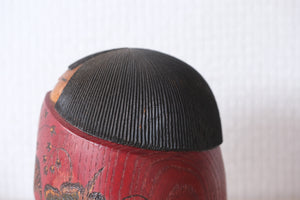 Exclusive Vintage Sosaku Kokeshi by Watanabe Yuji 渡辺雄二 (1951-) | Numbered:  7 out of 50 | 10 cm