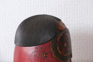 Exclusive Vintage Sosaku Kokeshi by Watanabe Yuji 渡辺雄二 (1951-) | Numbered:  7 out of 50 | 10 cm