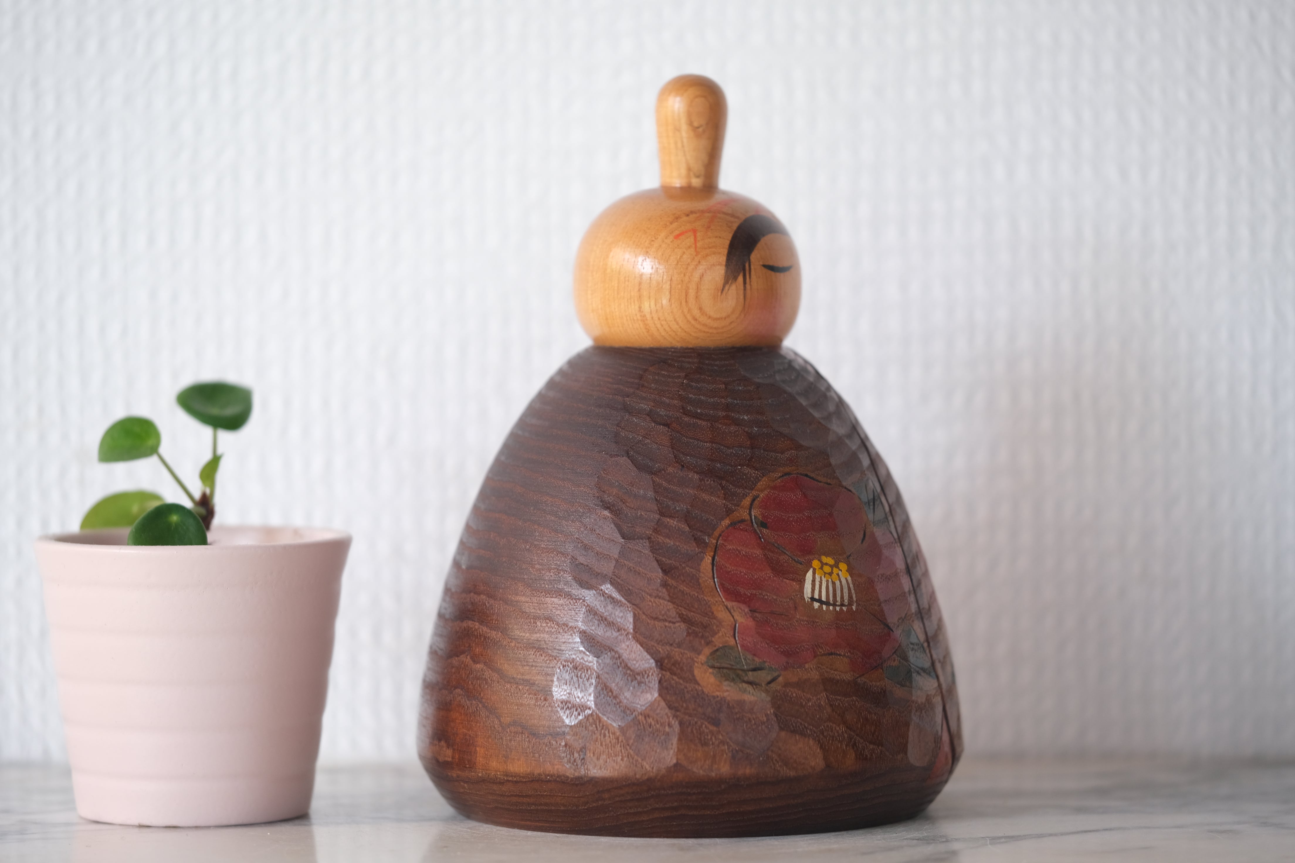 Exclusive Vintage Creative Kokeshi Attributed to Issetsu Kuribayashi 栗林 一雪 (1924-2011) | 15,5 cm