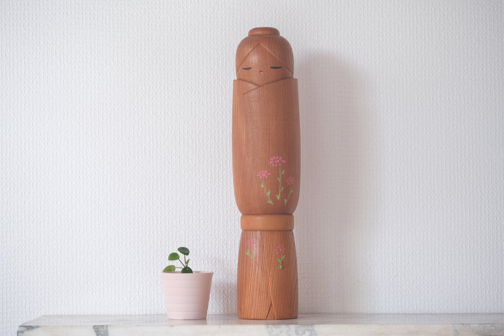 Exclusive Vintage Creative Kokeshi By Sanpei Yamanaka 山中三平 (1926-2012) | 37,5 cm