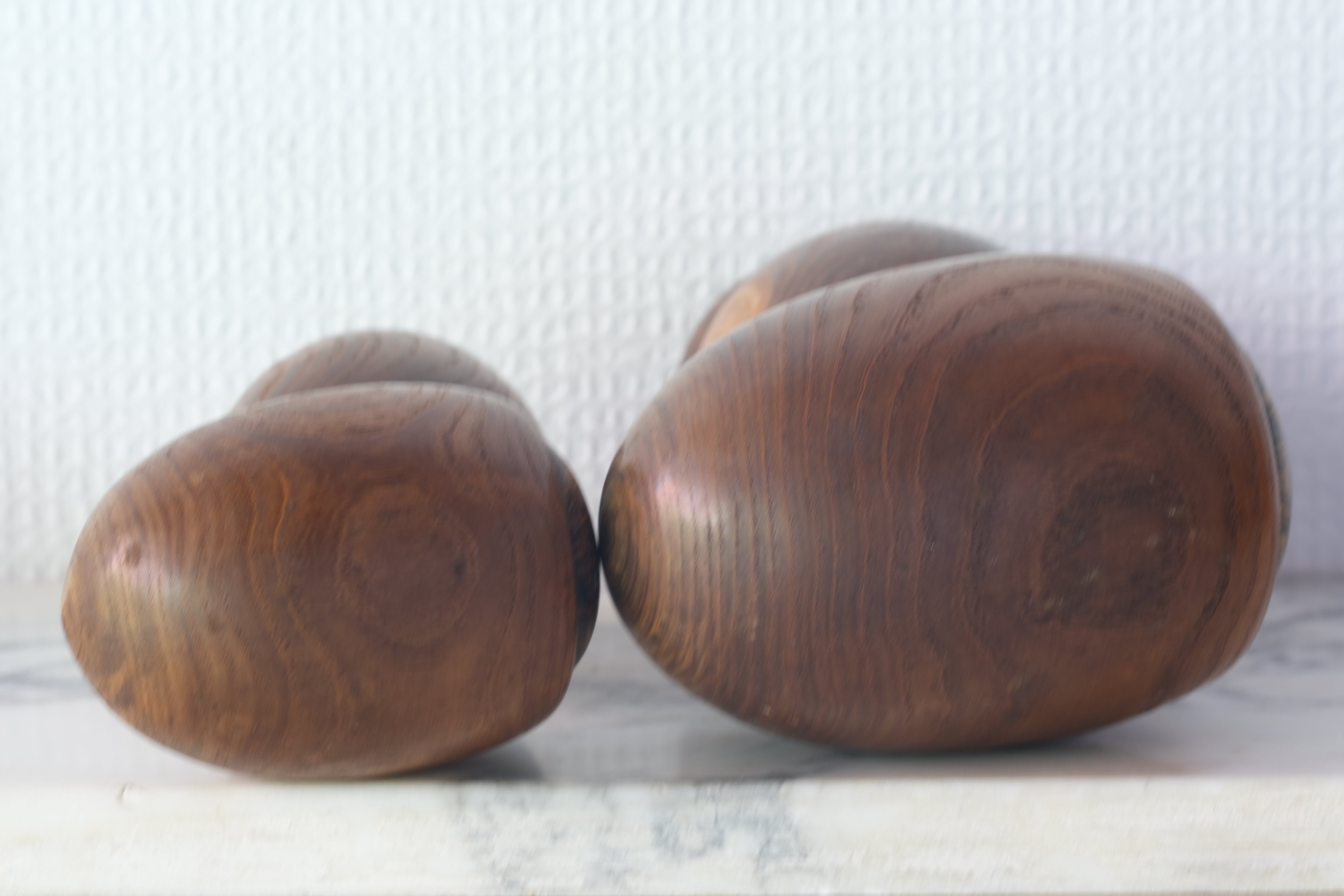 Exclusive Pair of Vintage Creative Kokeshi by Hideo Ishihara (1925-1999) | 16 cm and 20,5 cm