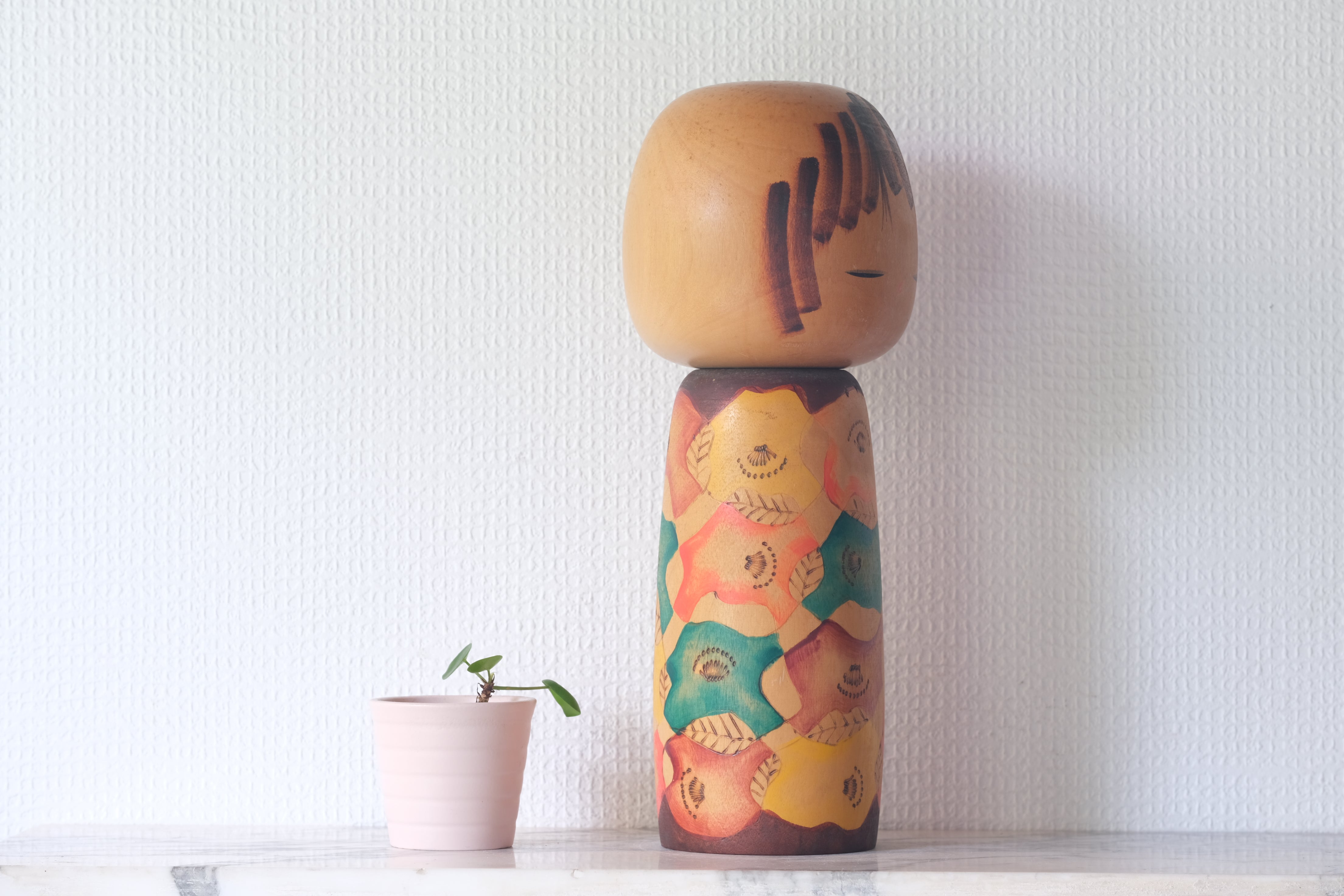 Rare vintage Creative Kokeshi by Yuji Kawase (1938-) | 30,5 cm