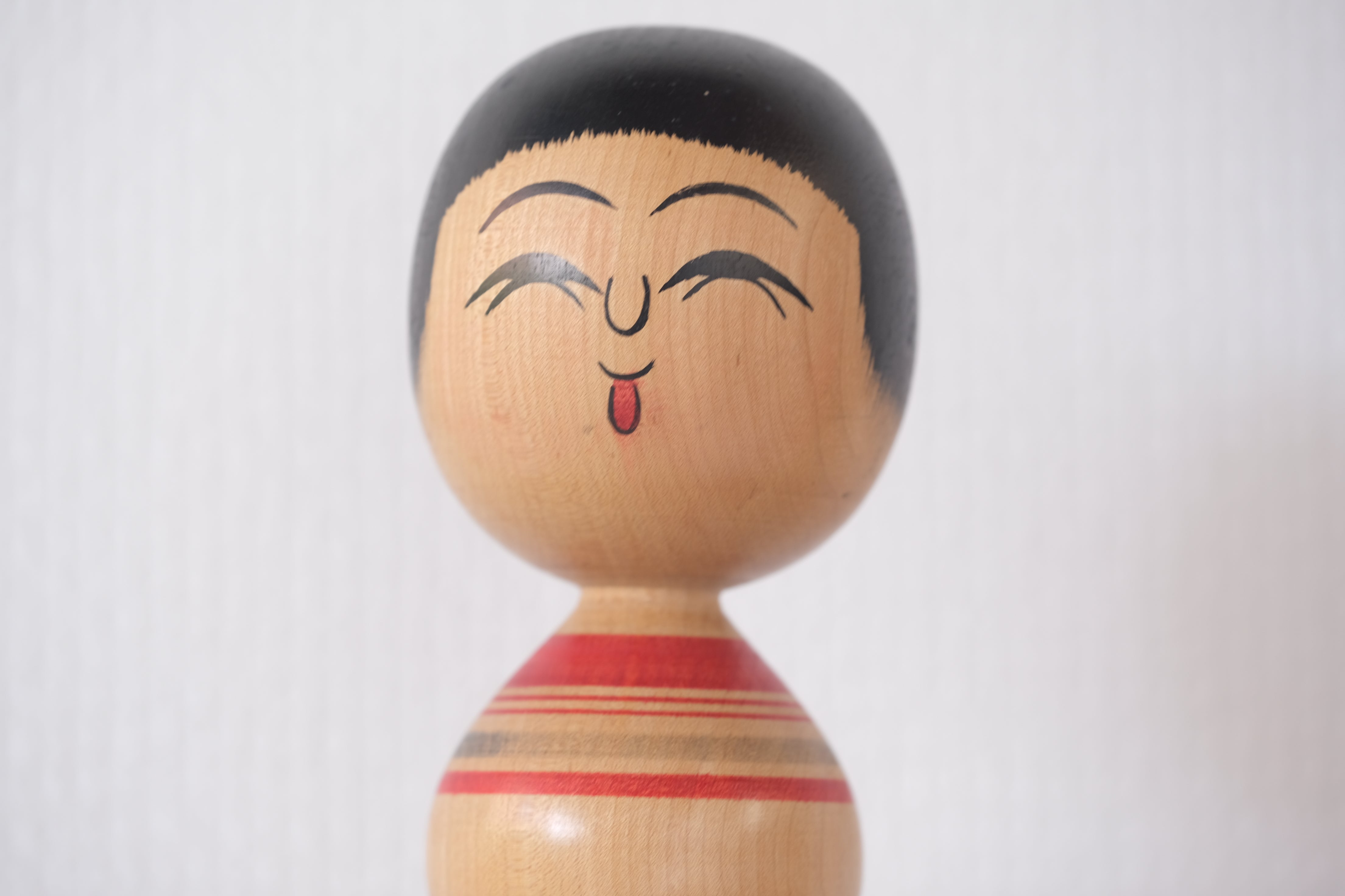 Vintage Tsugaru Kokeshi with Daruma | 24 cm