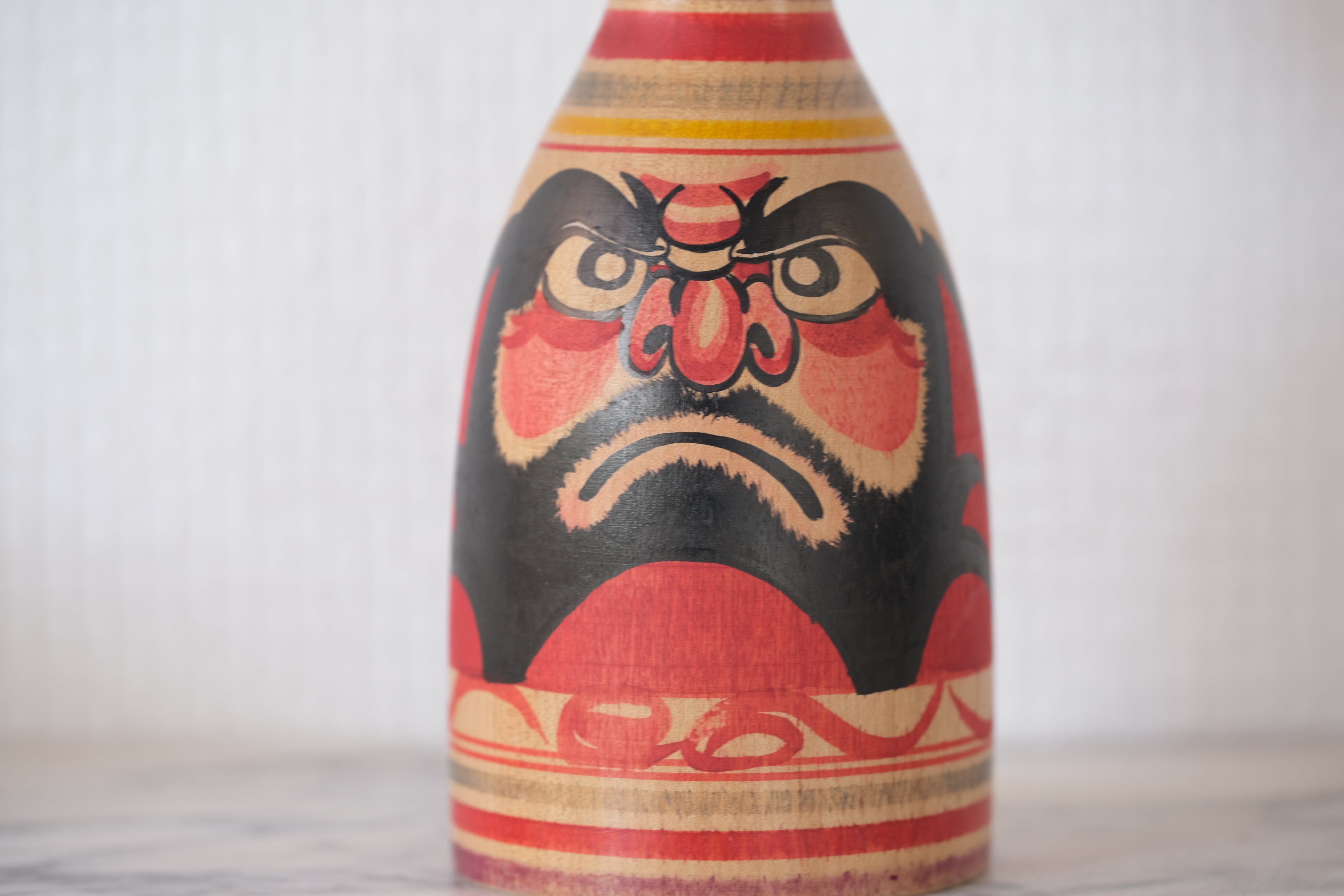 Vintage Tsugaru Kokeshi with Daruma | 24 cm