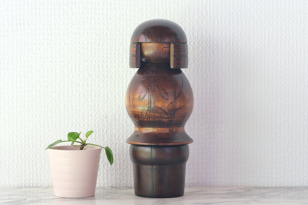 Exclusive Vintage Samurai Kokeshi by Usaburo | 'Haniwa' | 21,5 cm