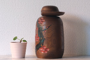 Exclusive Vintage Creative Kokeshi By Miyajima Muhitsu 宮島 無筆 (1929-) | Titled: 'Sakura - Cherry Blossom' | 20 cm