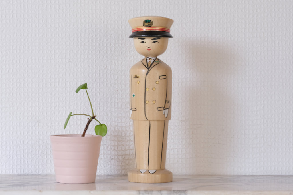 Vintage Pilot Kokeshi | 21,5 cm