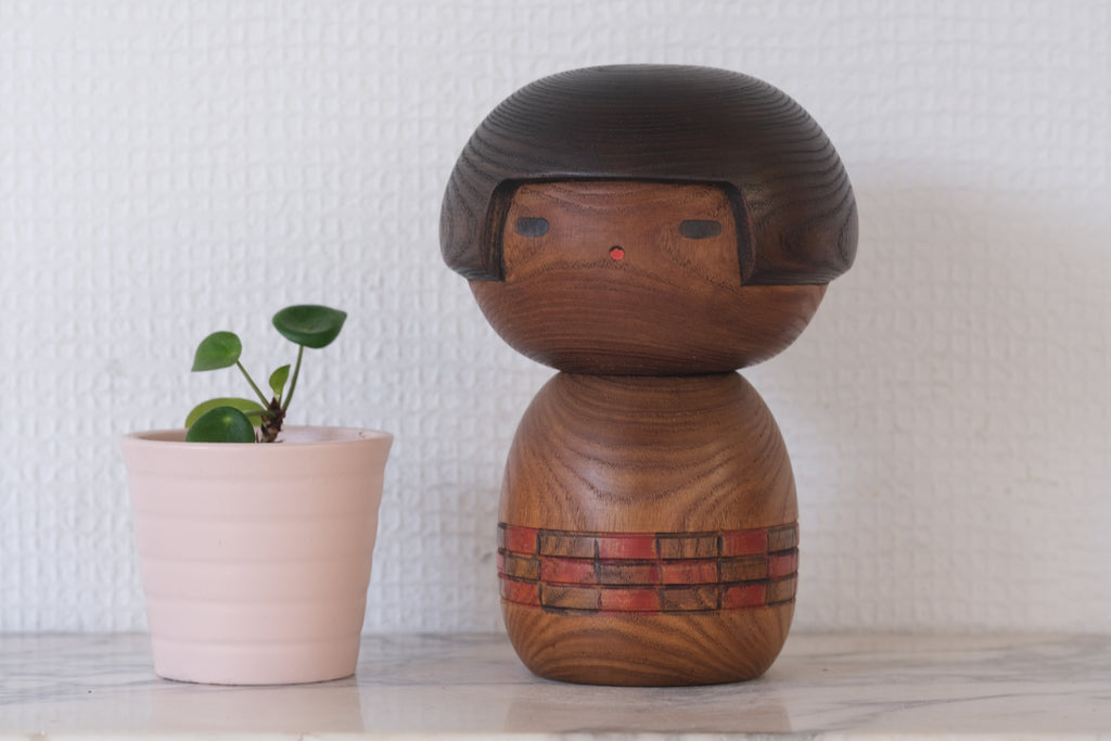 Vintage Creative Kokeshi By Sanpei Yamanaka 山中三平 (1926-2012) | 14,5 cm