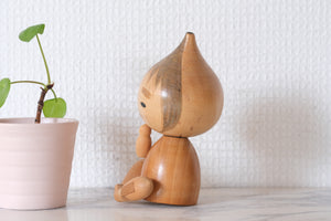 Cute Vintage Creative Kokeshi by Kazuo Takamizawa (1927-) | 12 cm