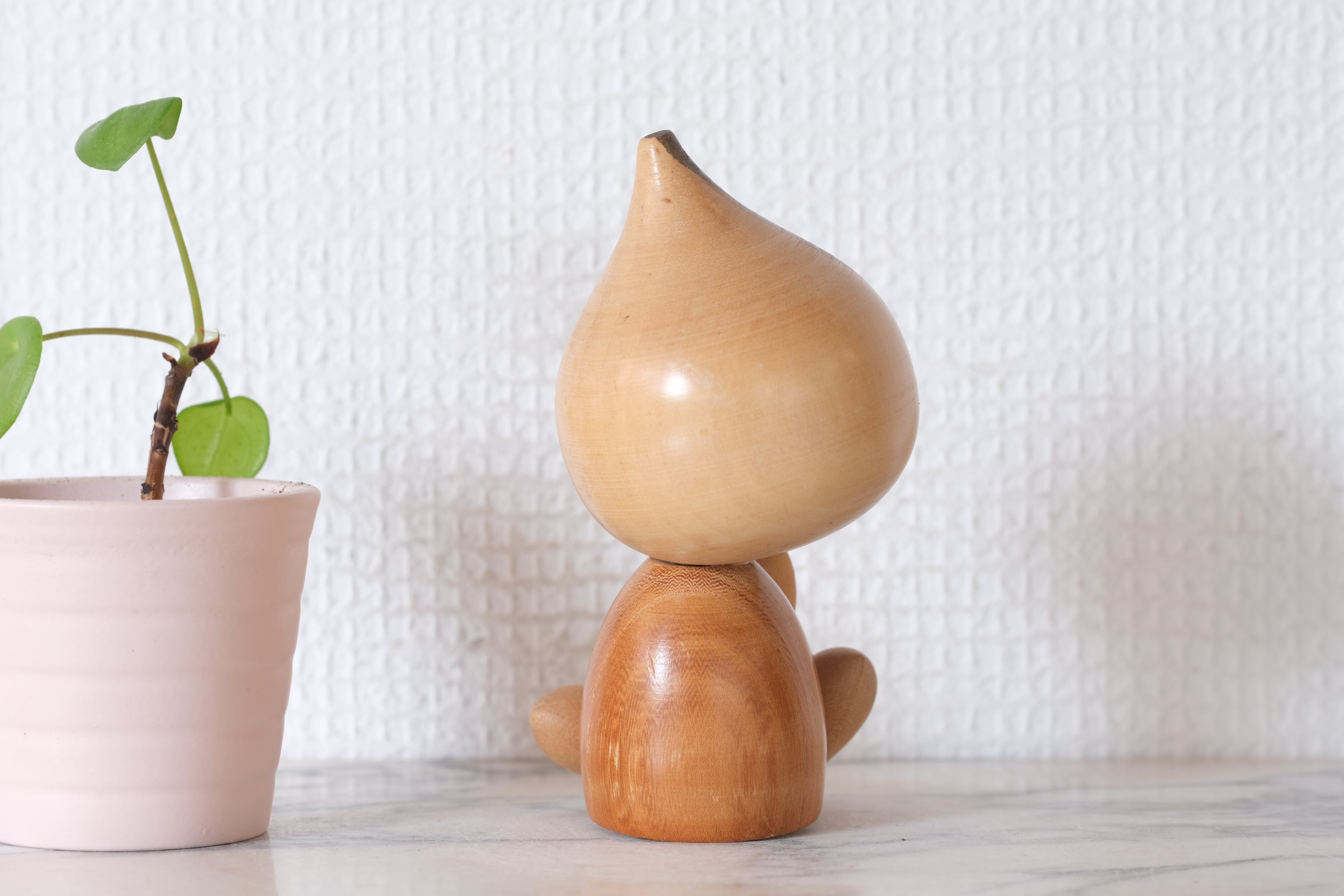 Cute Vintage Creative Kokeshi by Kazuo Takamizawa (1927-) | 12 cm