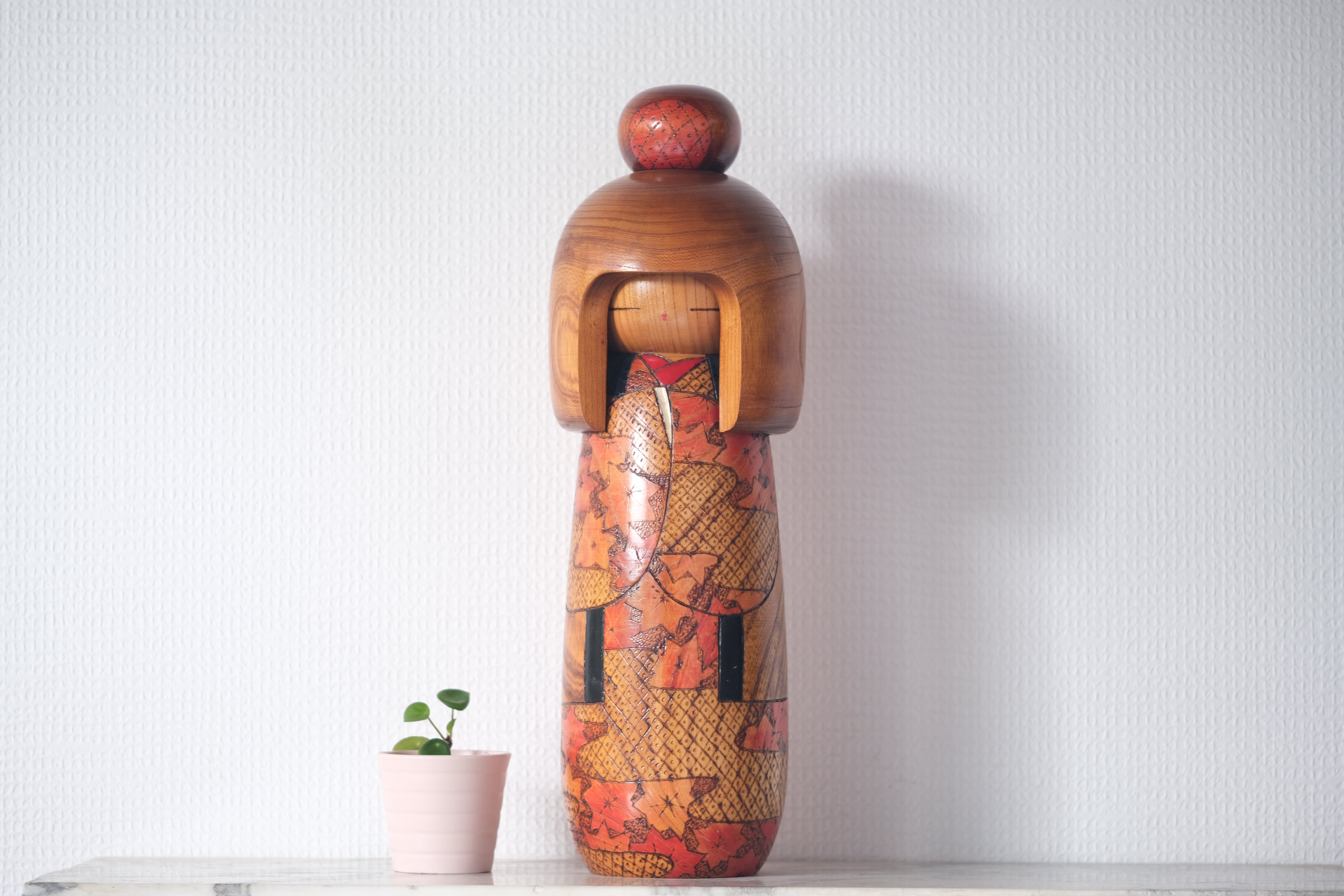 Exclusive Large Vintage Sosaku Kokeshi by Miyashita Hajime 宮下 はじめ (1940-) | 39 cm