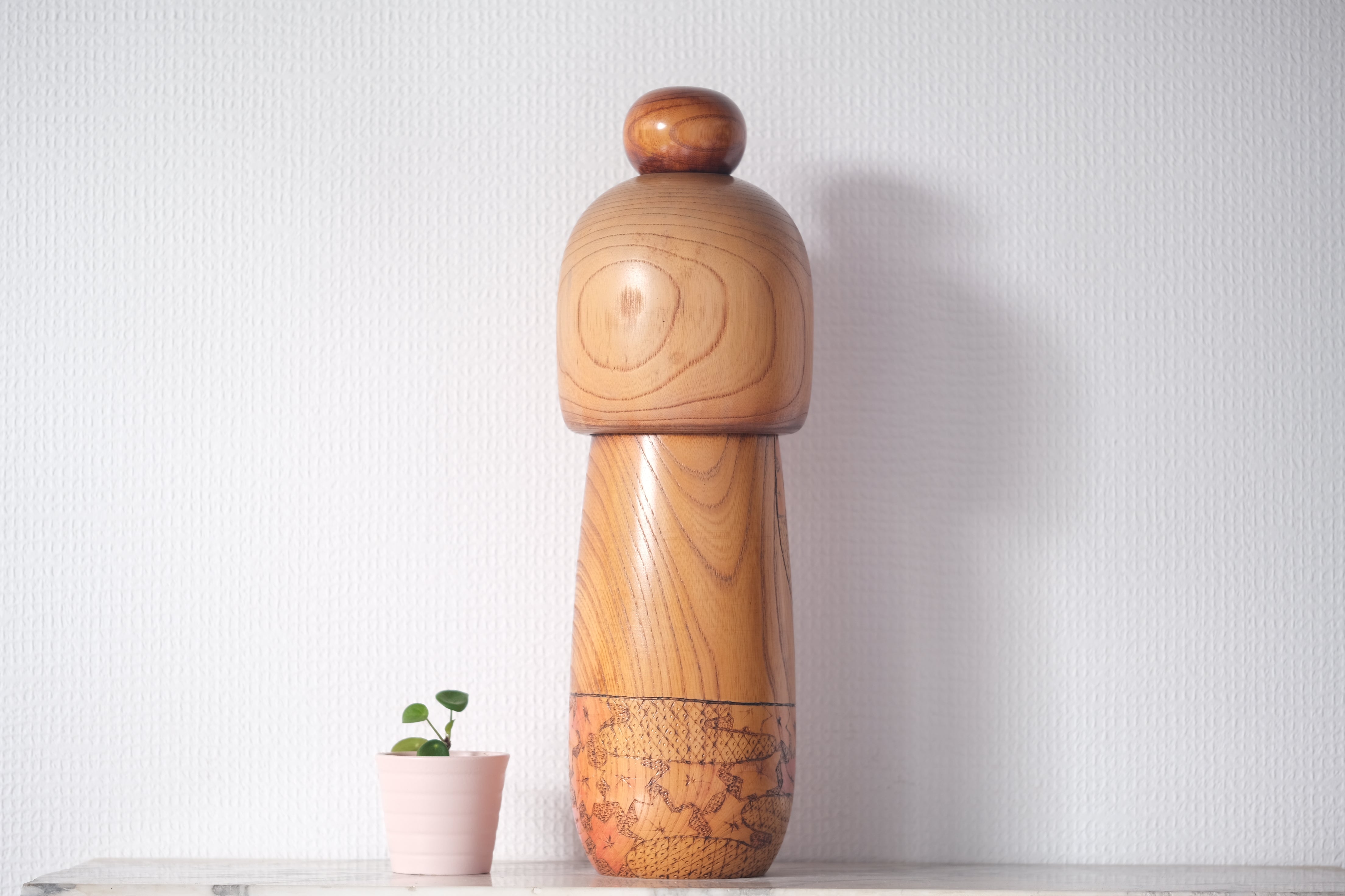 Exclusive Large Vintage Sosaku Kokeshi by Miyashita Hajime 宮下 はじめ (1940-) | 39 cm