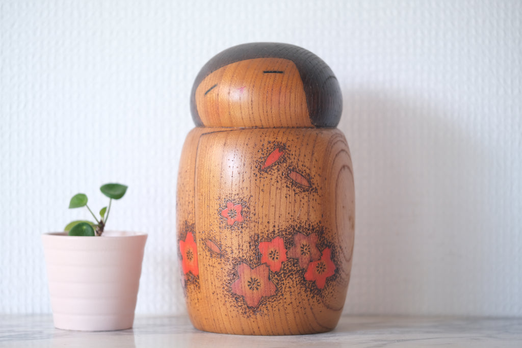 Rare Vintage Kokeshi by Sadao Kishi 岸貞夫 (1932-1998) | 17,5 cm