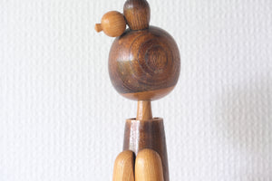 Exclusive Elegant Vintage Creative Kokeshi by Takanashi Hanpuushi | 29 cm