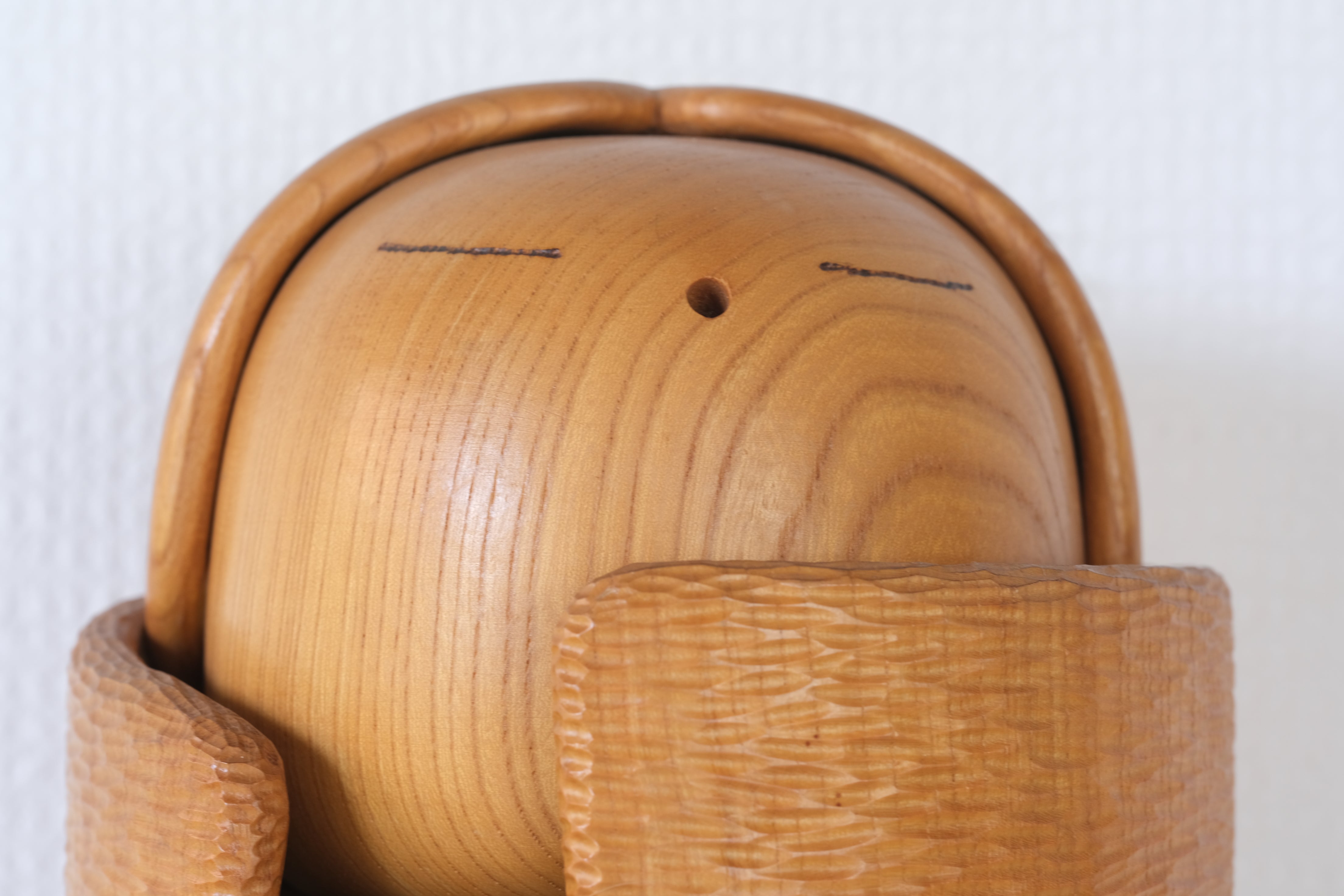 Exclusive Vintage Creative Kokeshi By The famous Shozan Shido (1932-1995) | Titled: からがね - Karigane | 35 cm