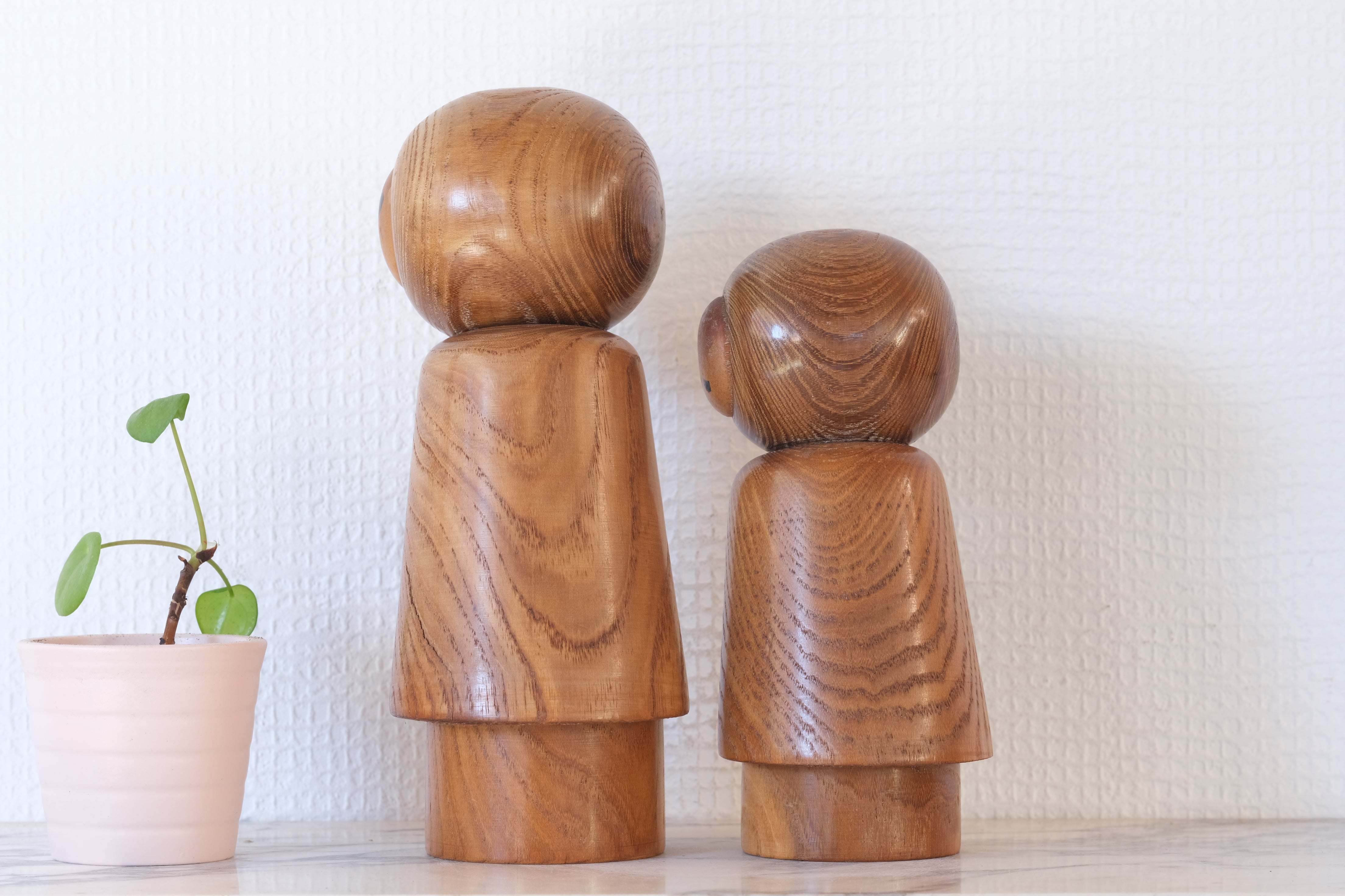 Exclusive Pair of Vintage Creative Kokeshi by Hideo Ishihara (1925-1999) | 16,5 cm and 20,5 cm (Copy)