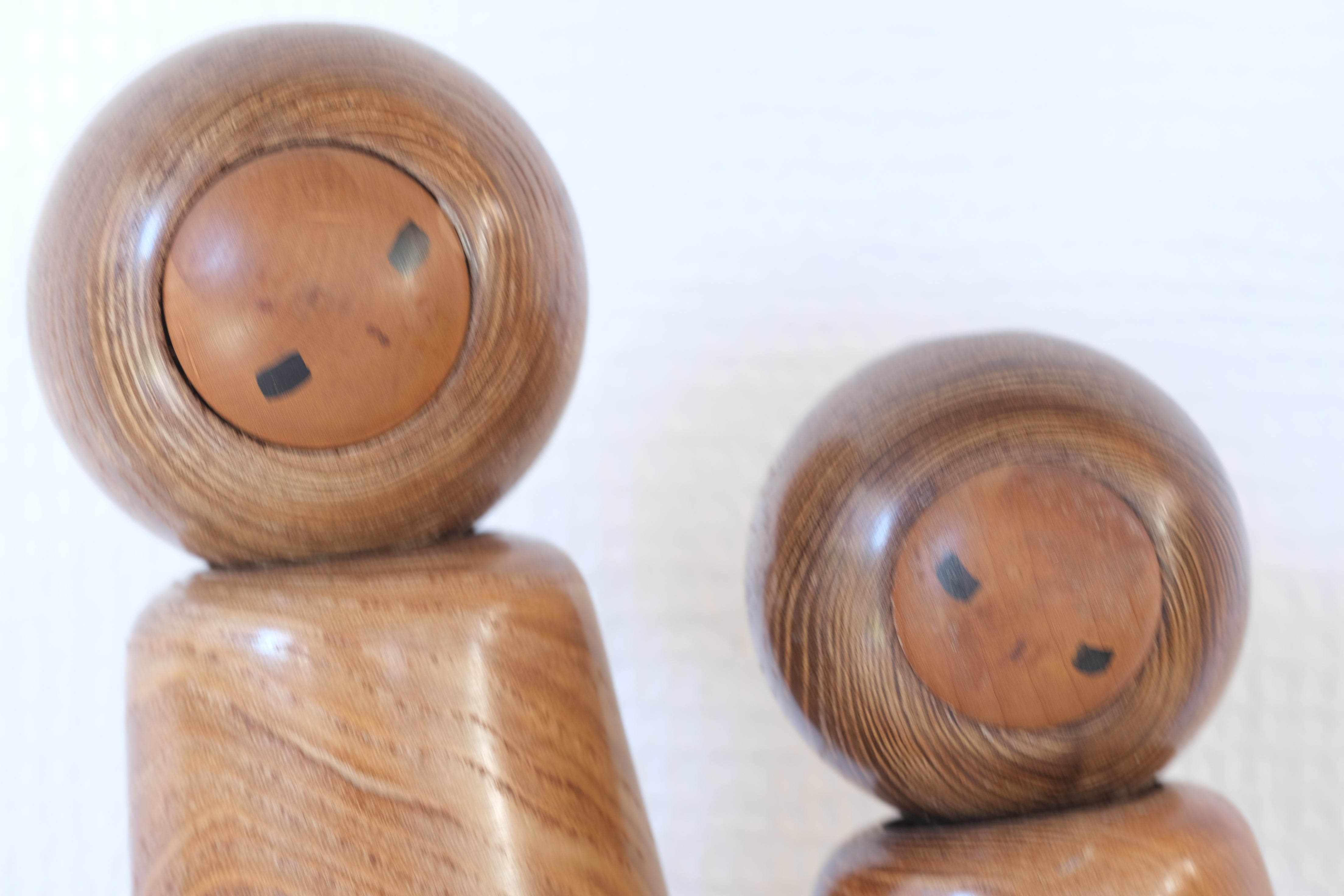 Exclusive Pair of Vintage Creative Kokeshi by Hideo Ishihara (1925-1999) | 16,5 cm and 20,5 cm (Copy)