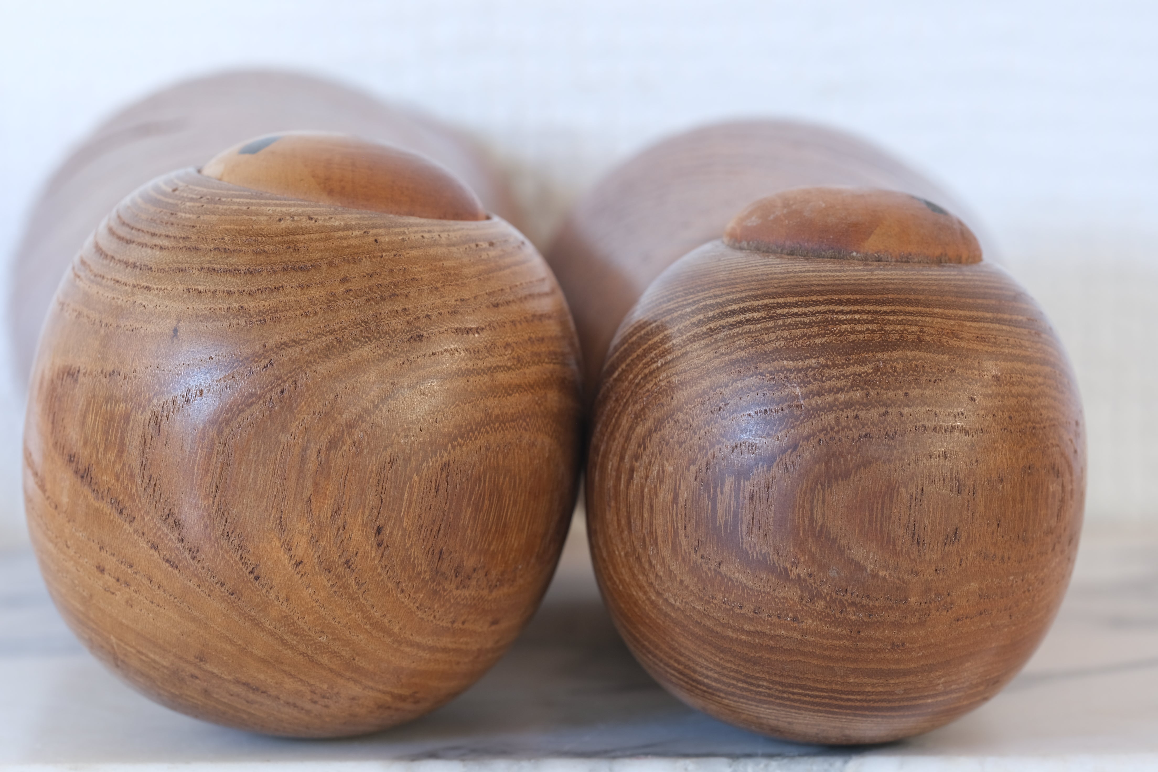 Exclusive Pair of Vintage Creative Kokeshi by Hideo Ishihara (1925-1999) | 16,5 cm and 20,5 cm (Copy)