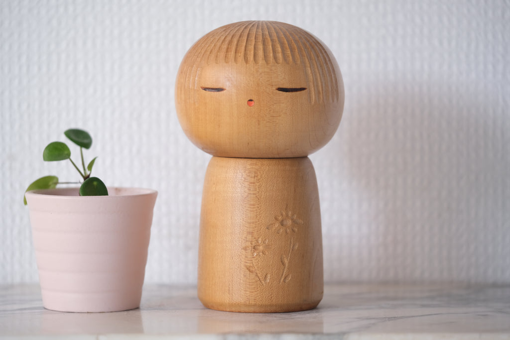 Vintage Creative Kokeshi By Sanpei Yamanaka 山中三平 (1926-2012) | 14 cm